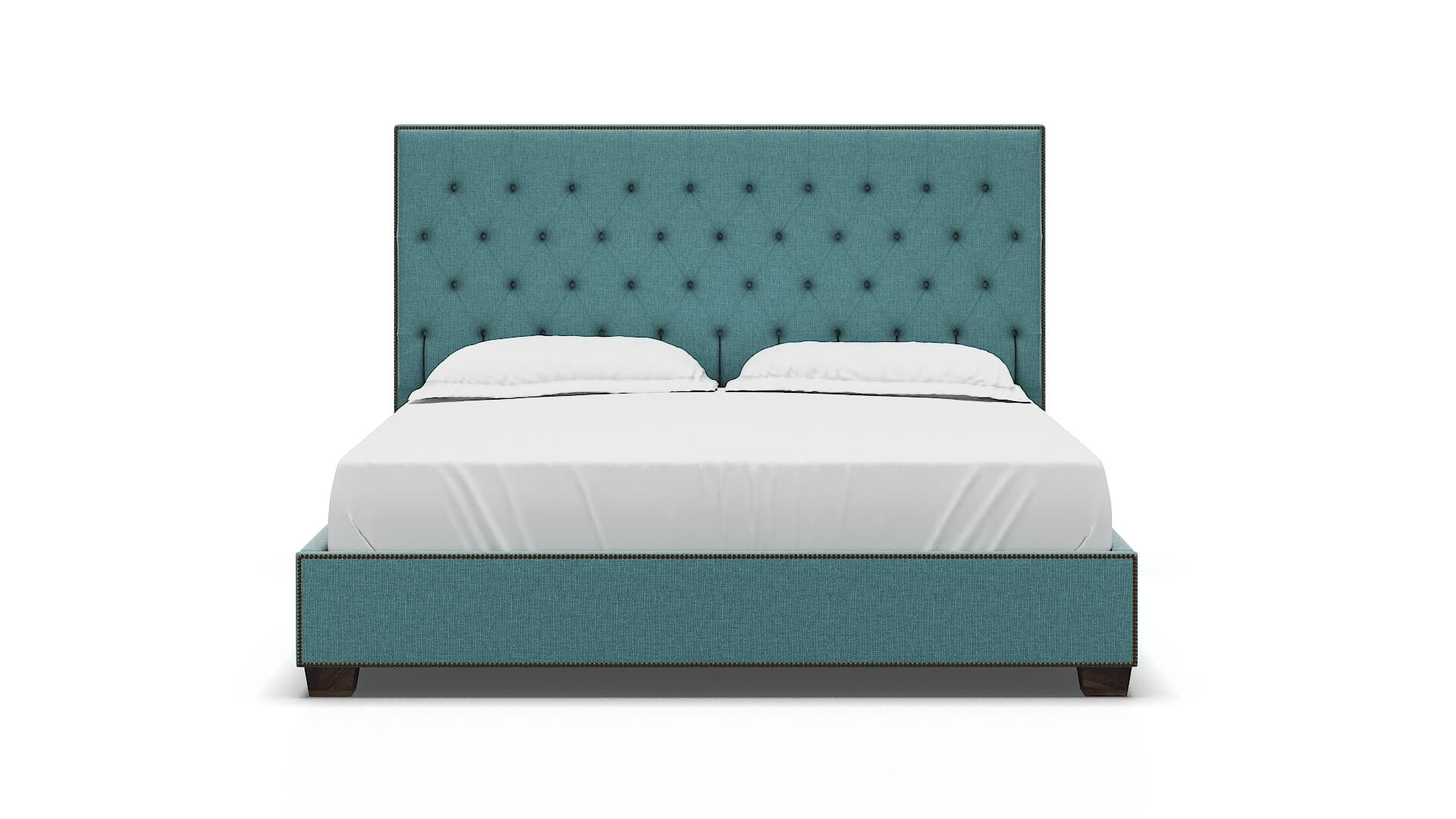 Bellezza Hepburn_hrp Emerald Bed King espresso legs 1