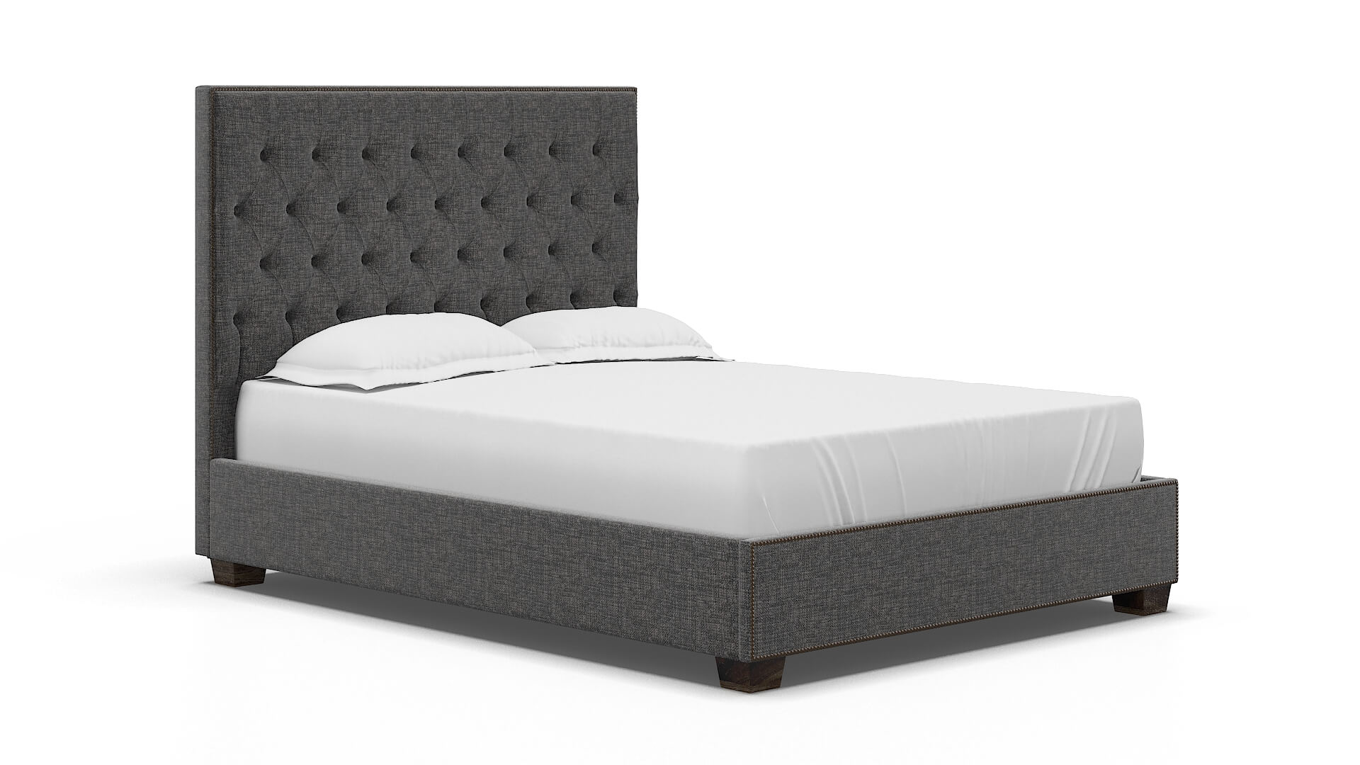 Bellezza Insight Charcoal Bed espresso legs 2