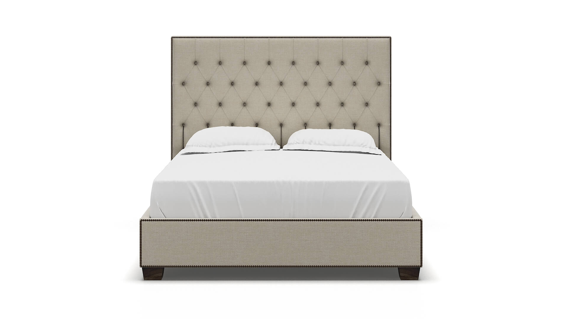 Bellezza Keylargo Almond Bed espresso legs 1