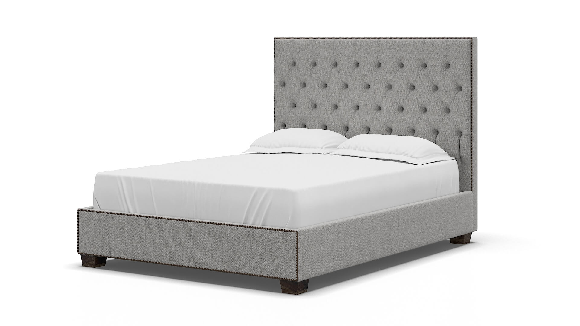 Bellezza Malibu Dove Bed espresso legs 5