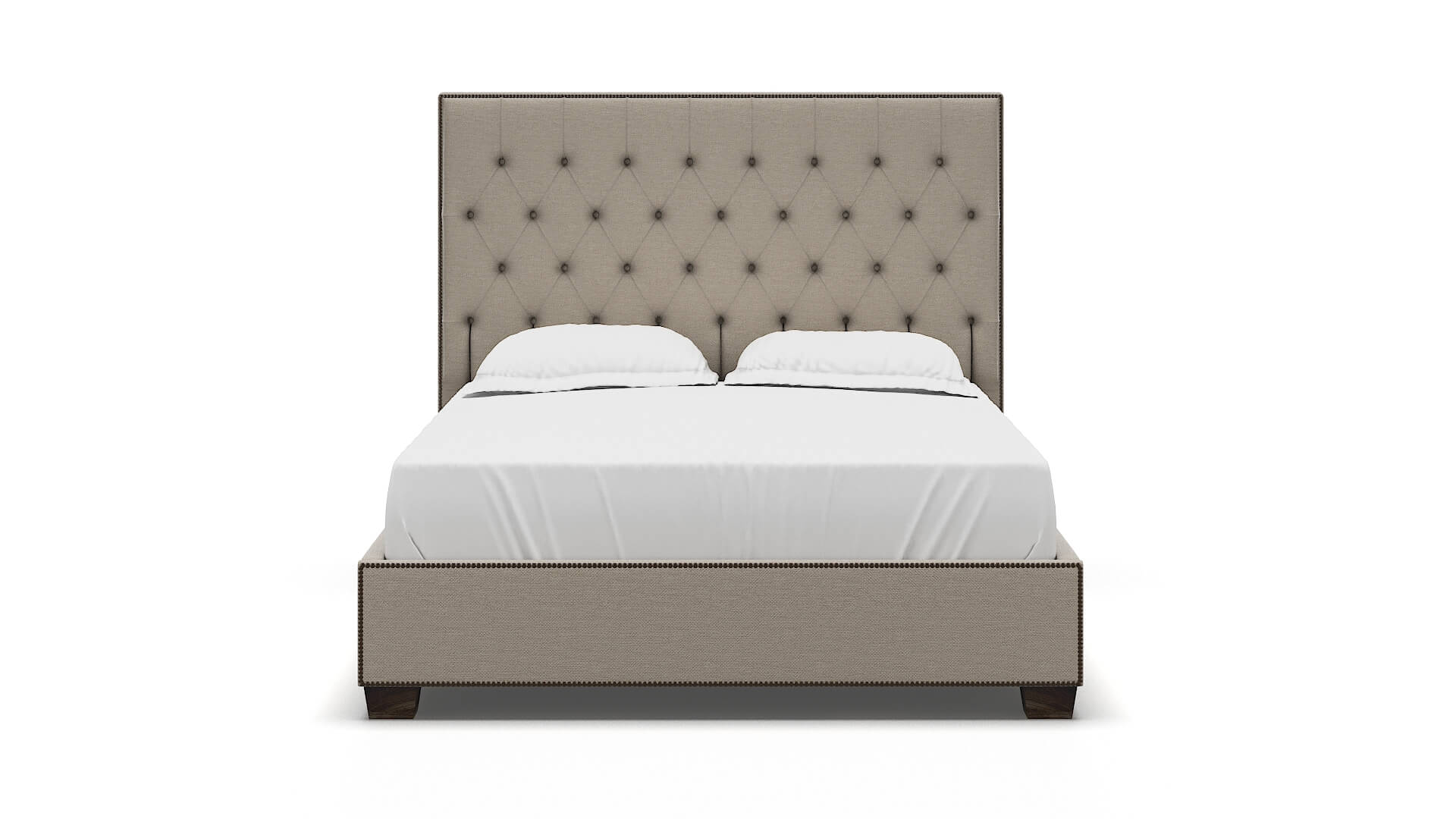 Bellezza Naples Almond Bed espresso legs 1