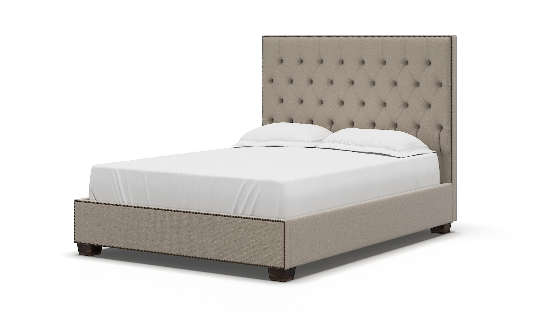 Bellezza Naples Almond Bed espresso legs 5