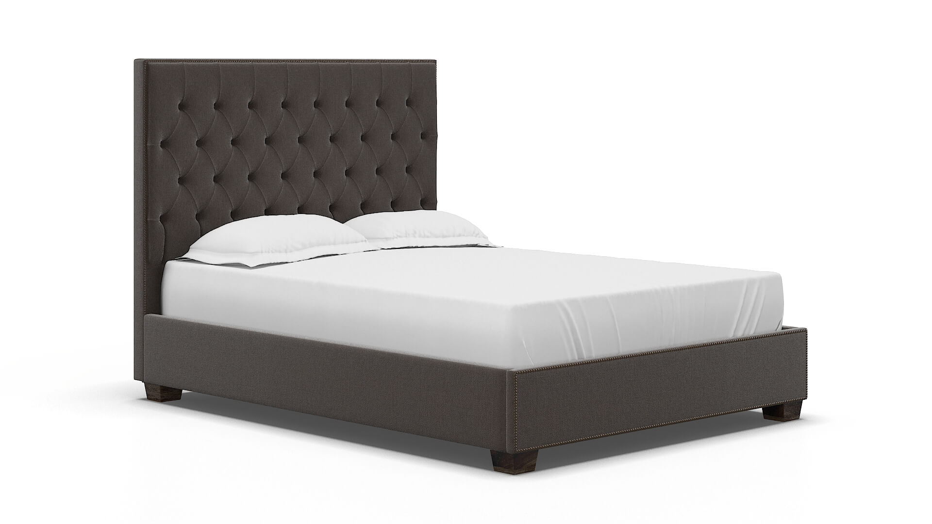 Bellezza Naples Graphite Bed espresso legs 2