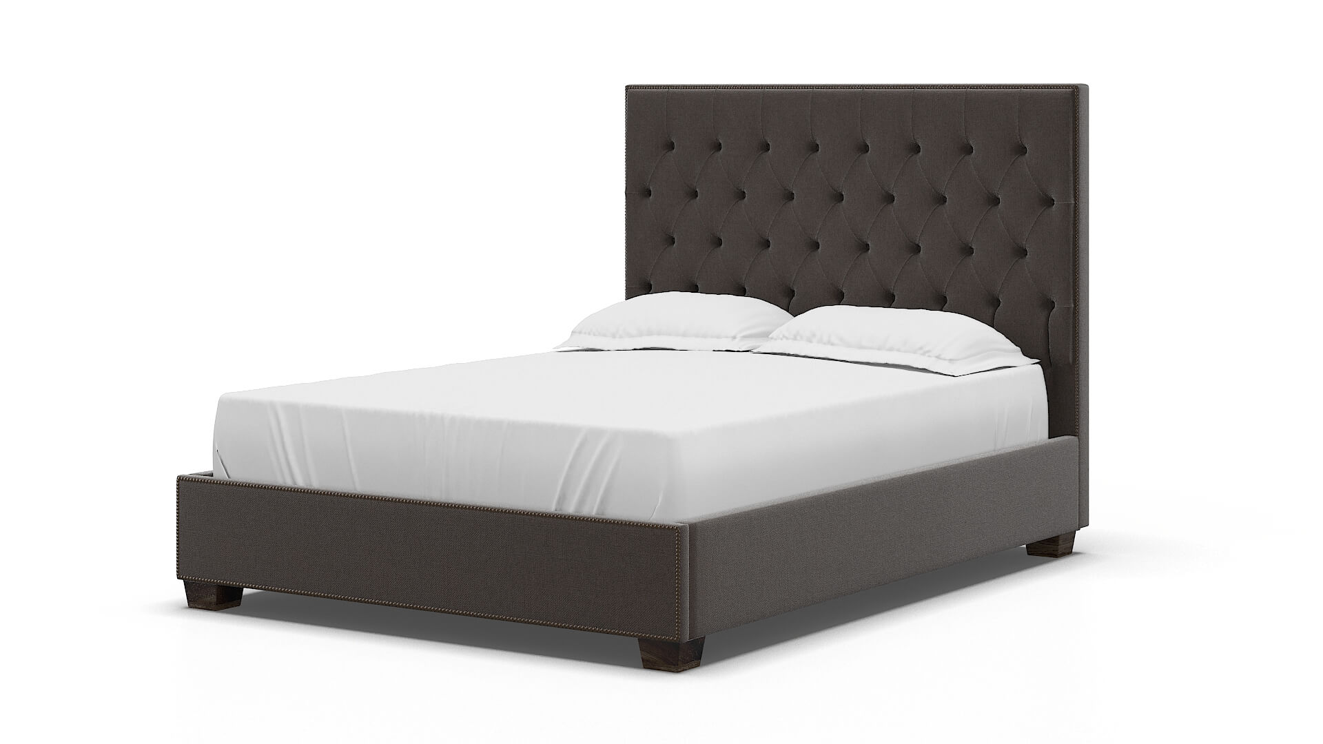 Bellezza Naples Graphite Bed espresso legs 5