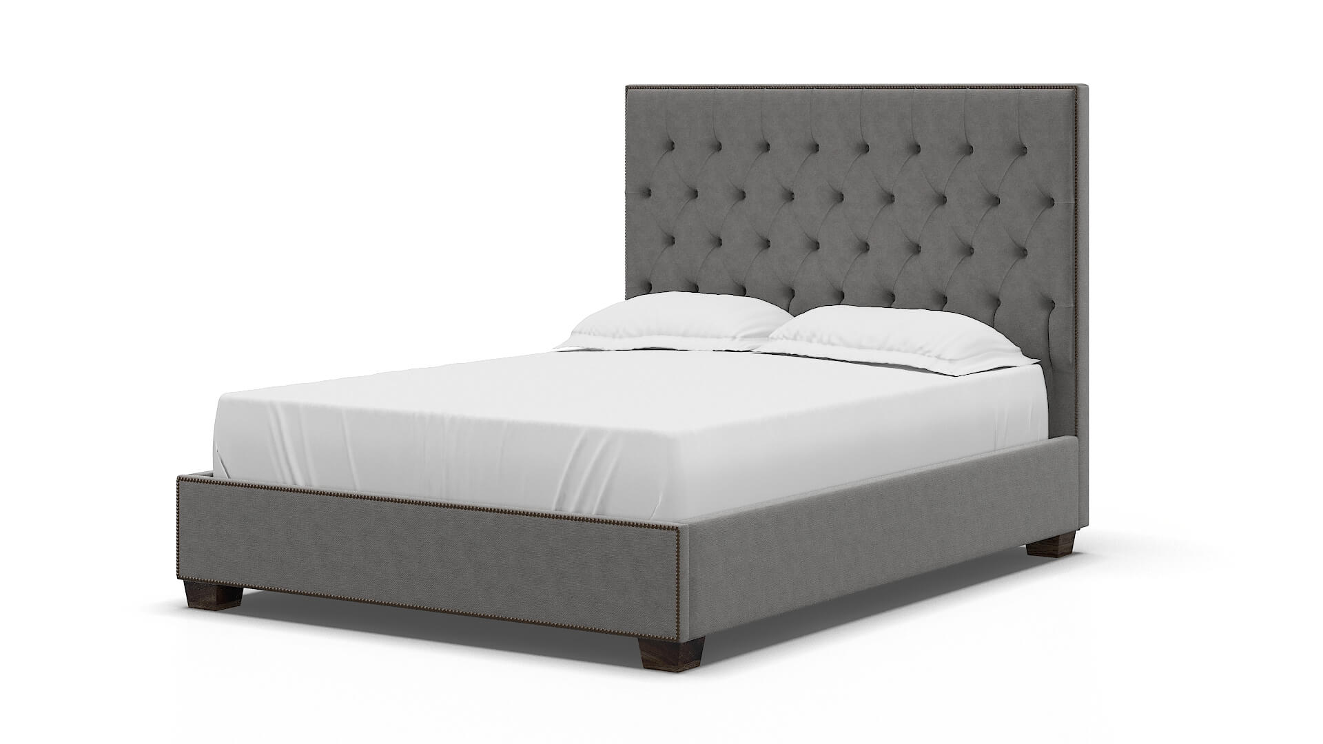 Bellezza Noble Smoke Bed espresso legs 5