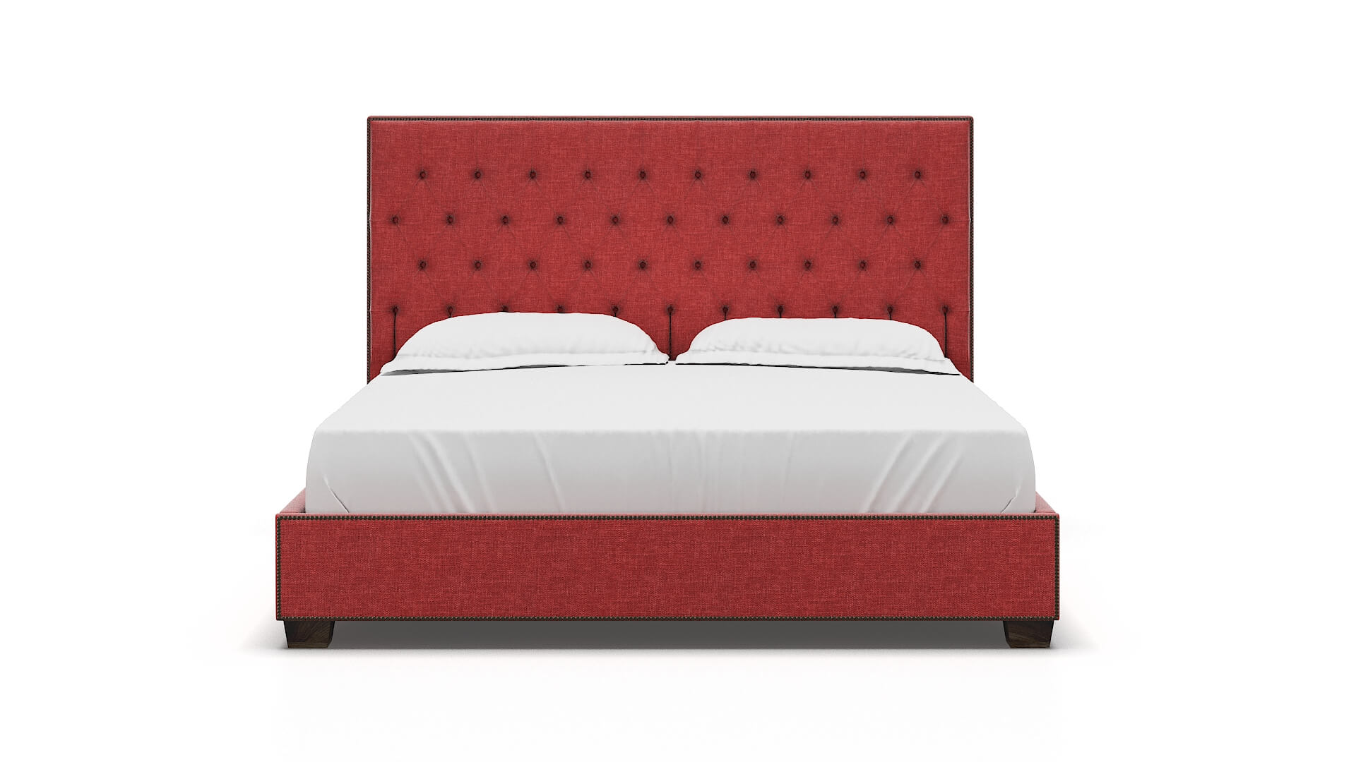 Bellezza Portland Berry Bed King espresso legs 1