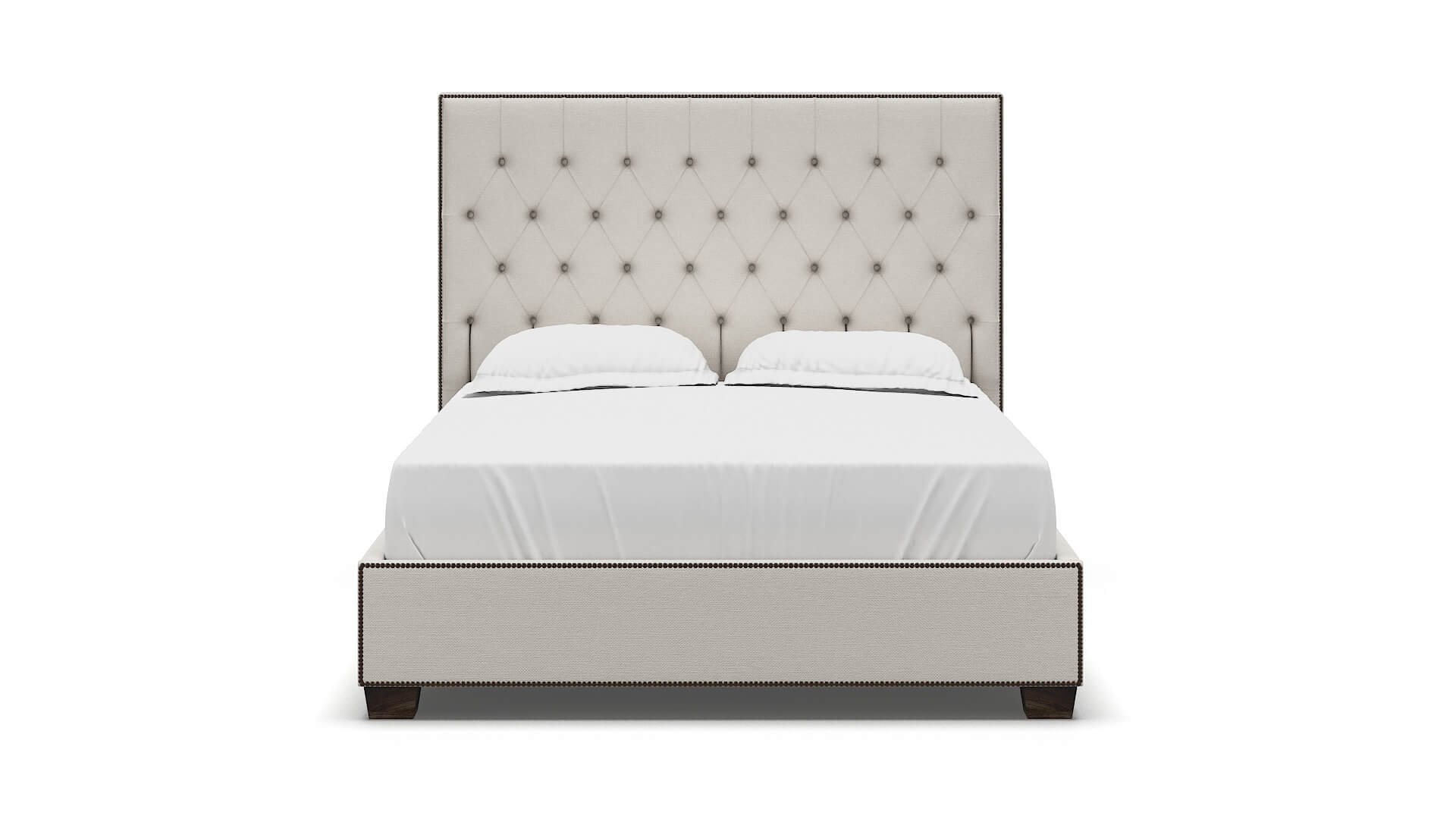 Bellezza Redondo Pearl Bed espresso legs 1