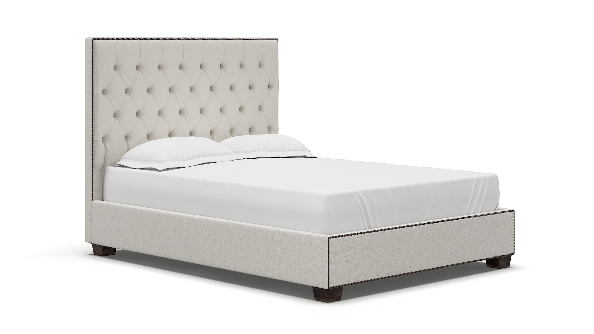 Bellezza Redondo Pearl Bed espresso legs 2
