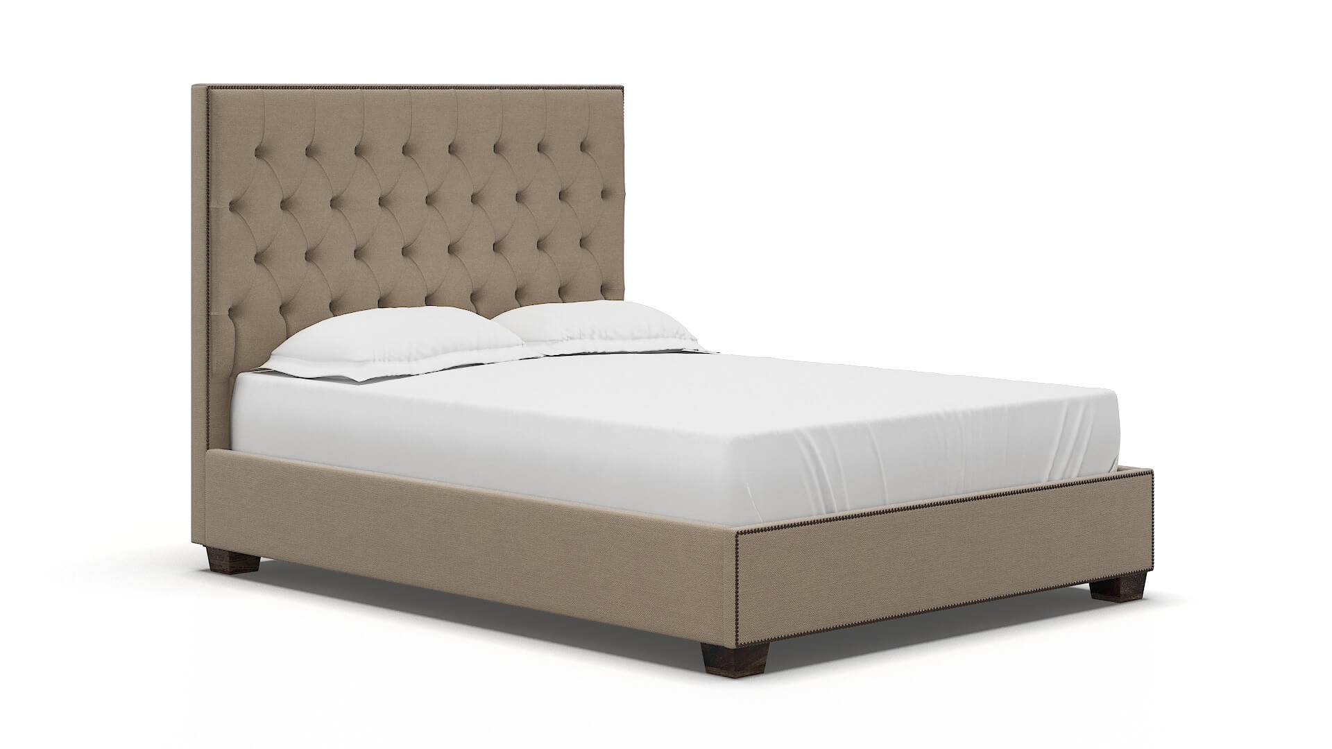 Bellezza Rocket Cappuccino Bed espresso legs 2