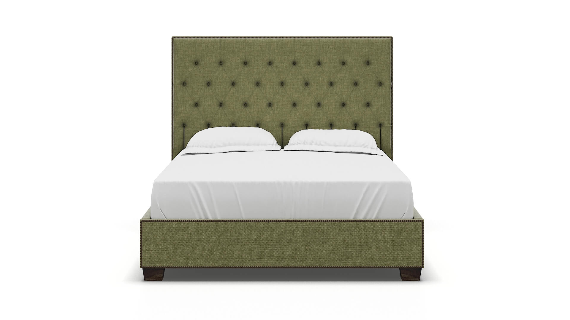 Bellezza Rocket Evergreen Bed espresso legs 1