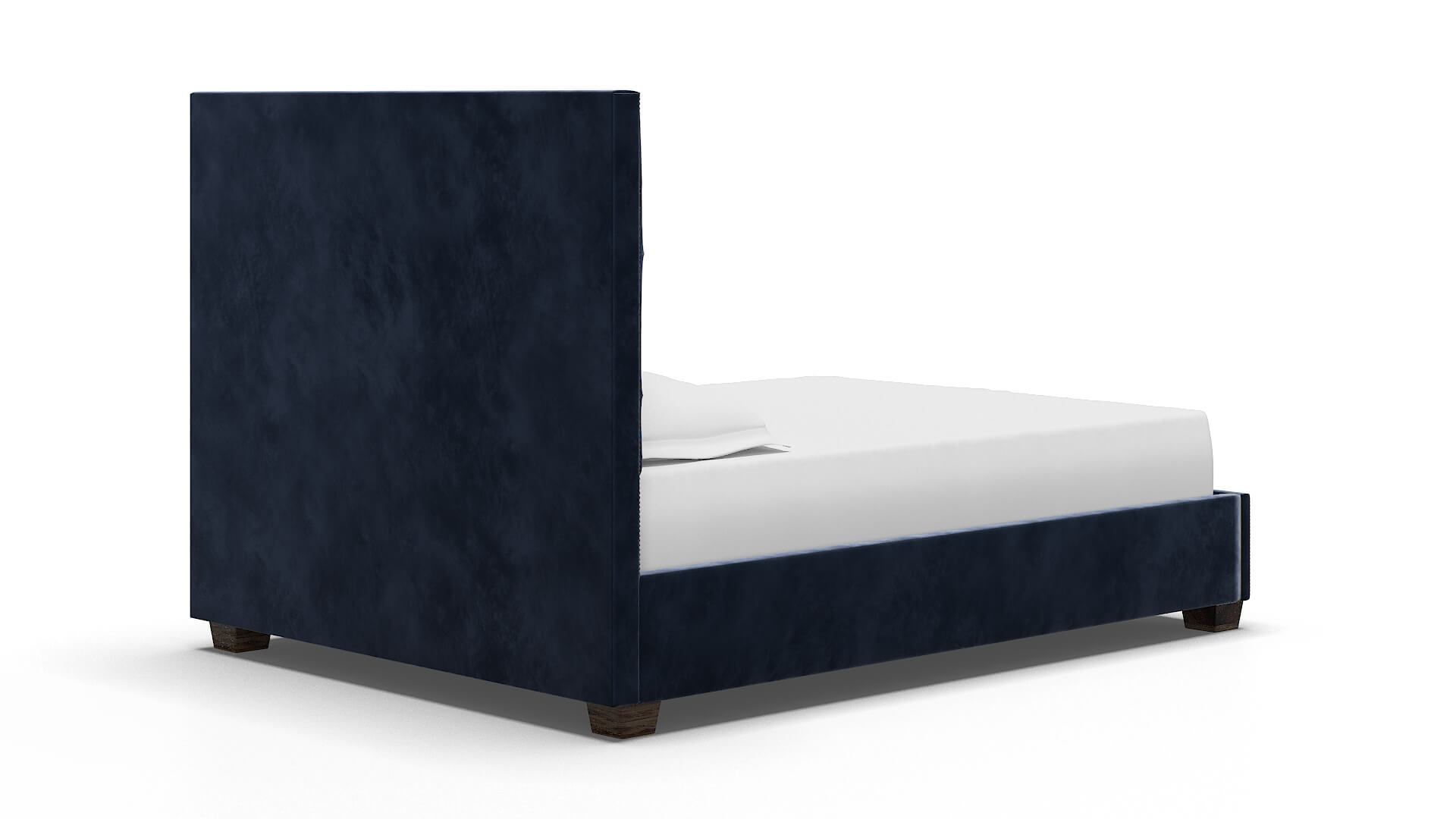 Bellezza Royale Cobalt Bed espresso legs 4