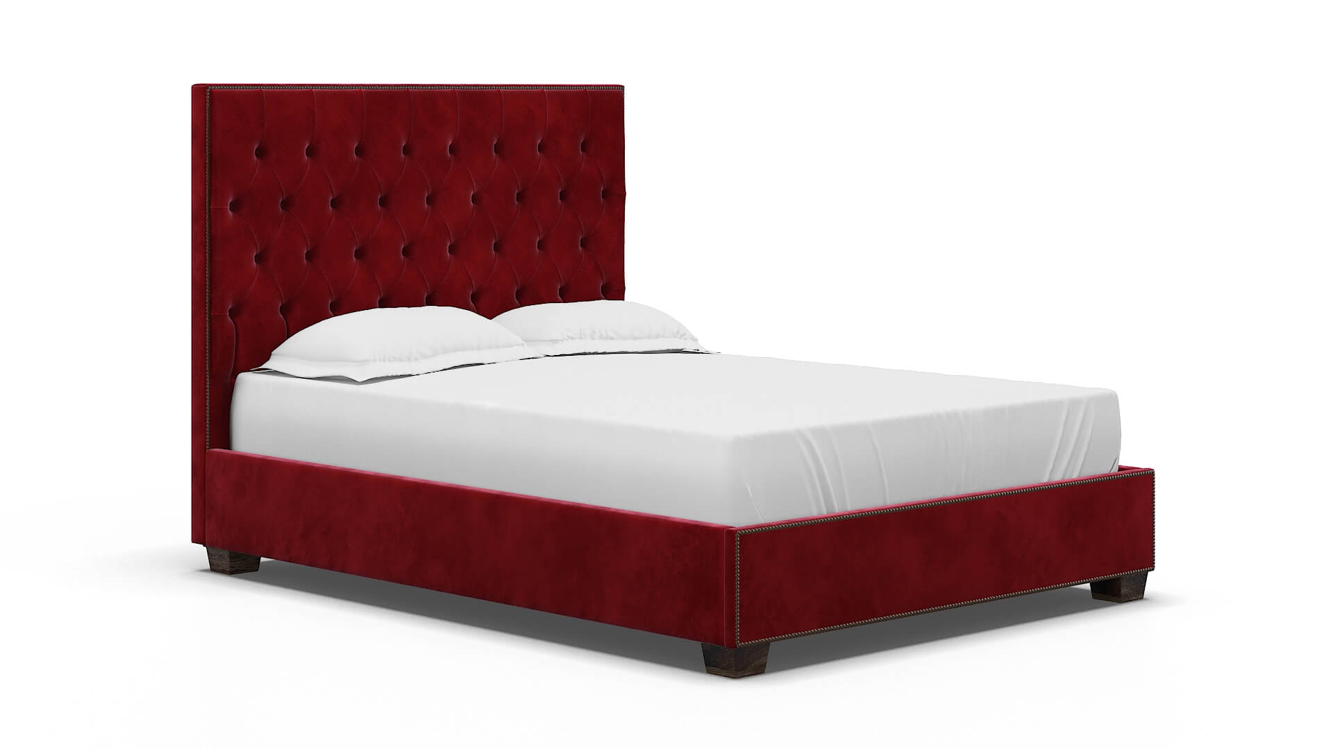 Bellezza Royale Ruby Bed espresso legs 2