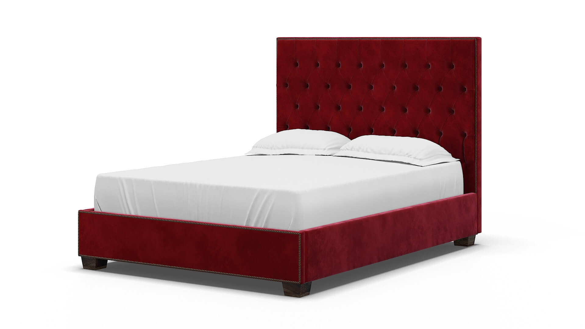 Bellezza Royale Ruby Bed espresso legs 5