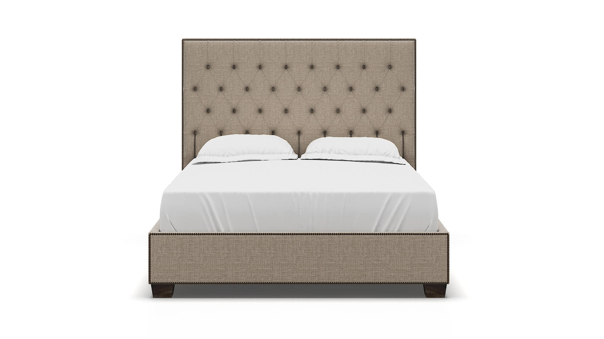Bellezza Sosoftness 74 Bed espresso legs 1