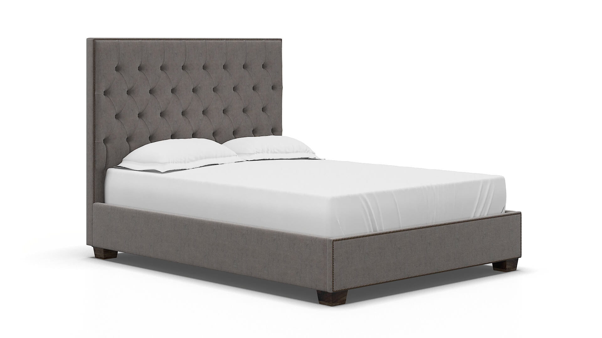 Bellezza Suave Slate Bed espresso legs 2