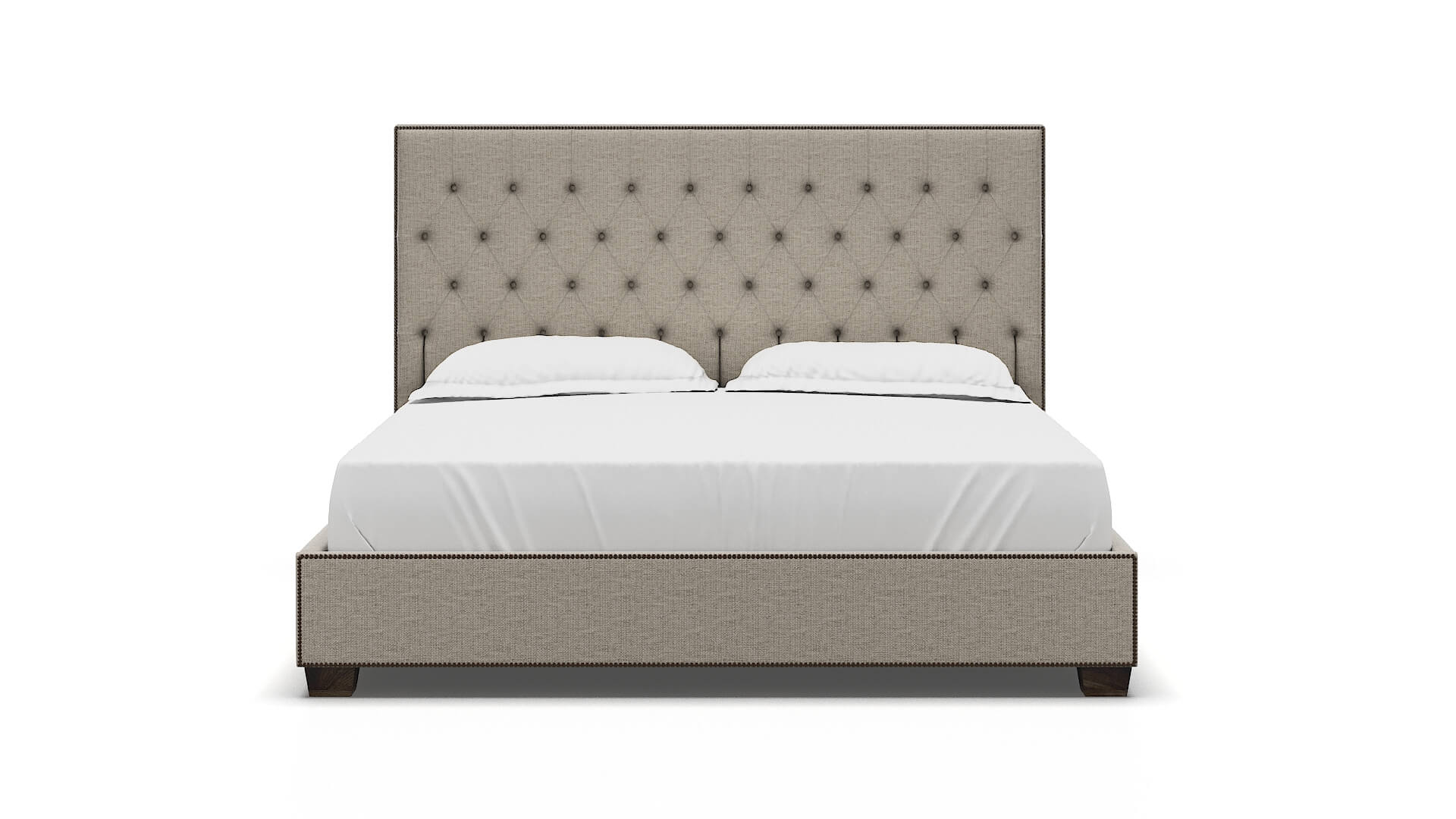 Bellezza Urban_d Steel Bed King espresso legs 1