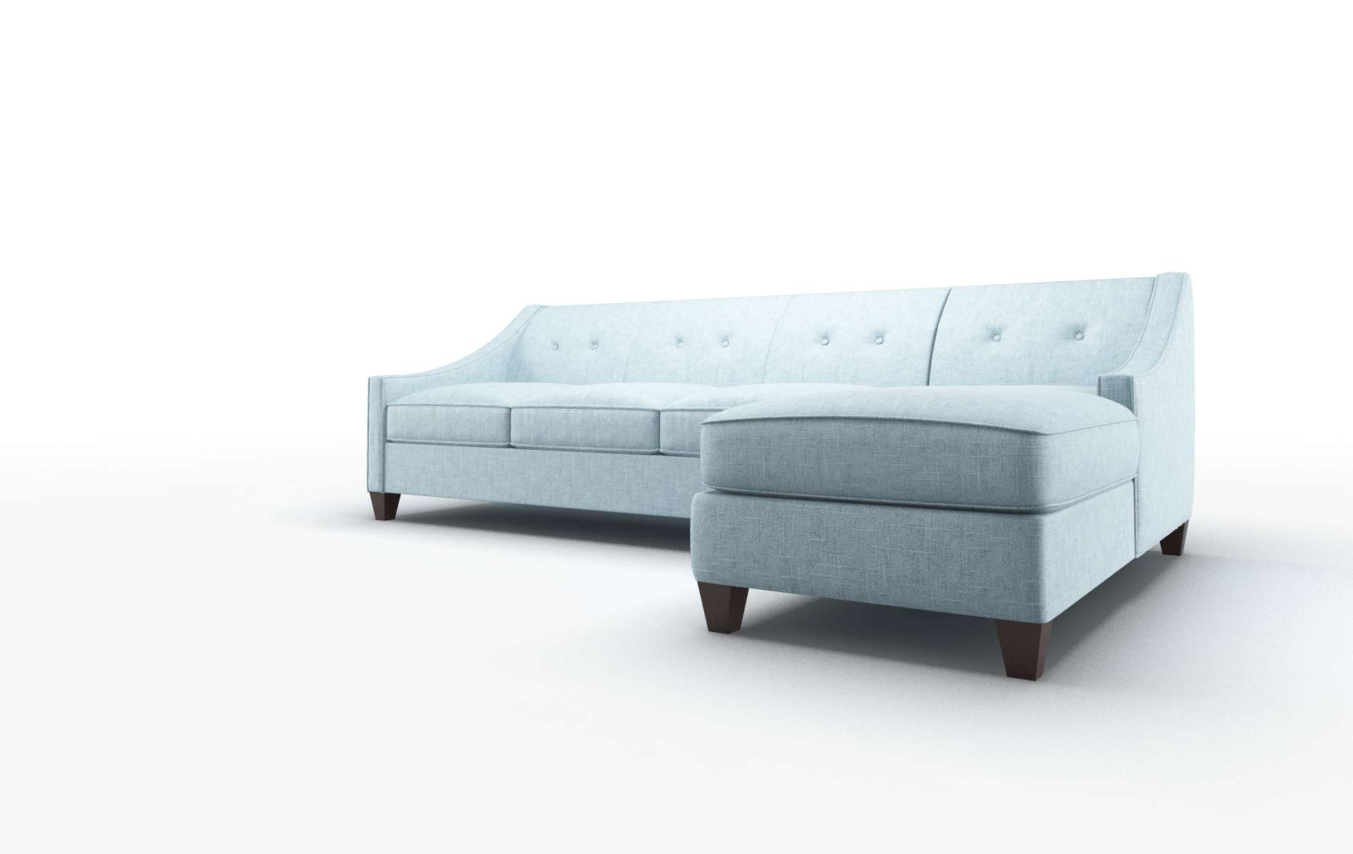 Berlin Atlas Turquoise Panel espresso legs 4