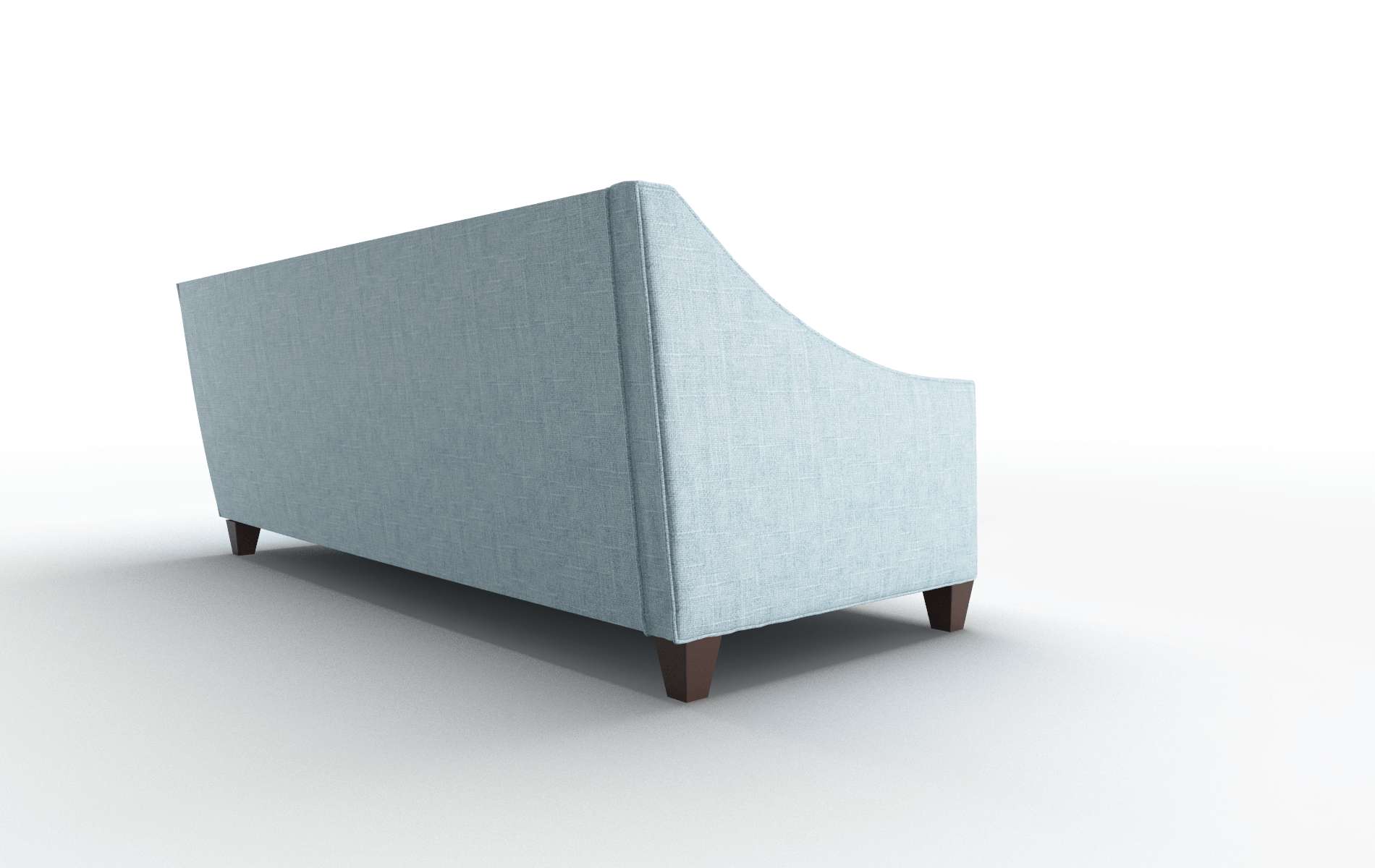 Berlin Atlas Turquoise Sectional espresso legs 3