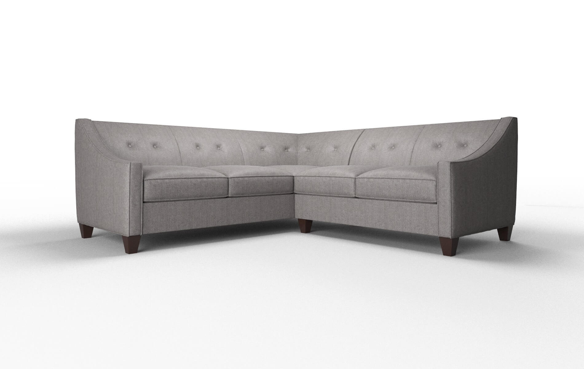 Berlin Atlas_plz Silver Sectional espresso legs 1