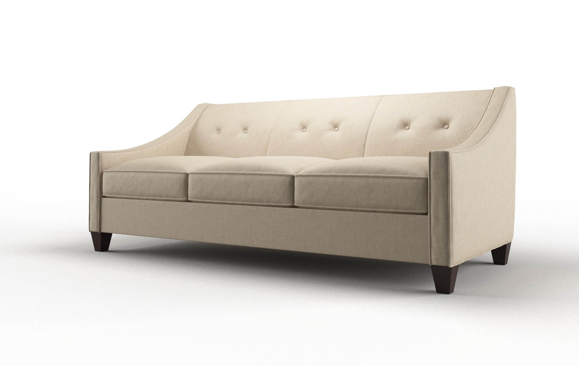 Berlin Avenger Burlap Sofa espresso legs 4