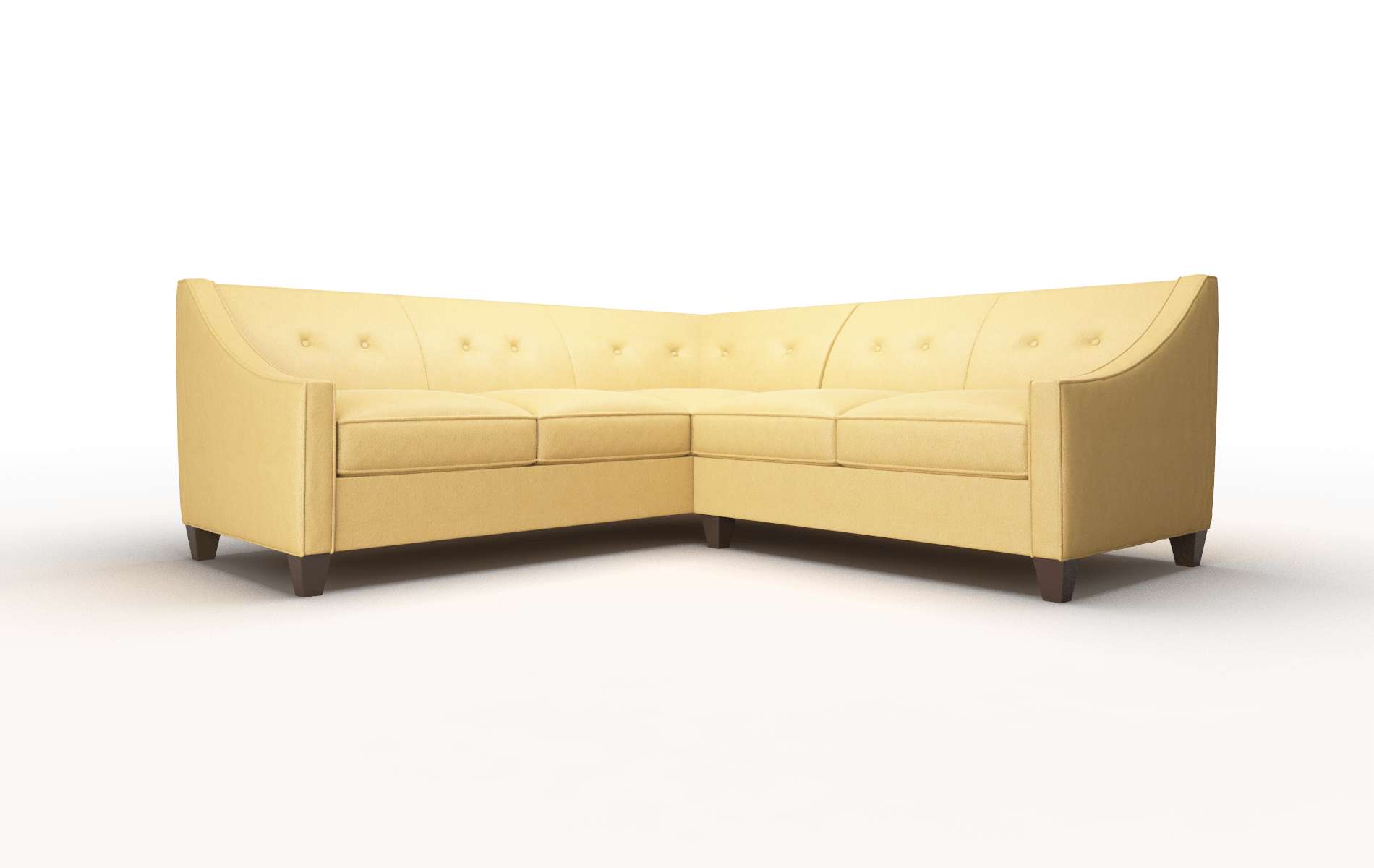 Berlin Bella amber Sectional Espresso Legs  1