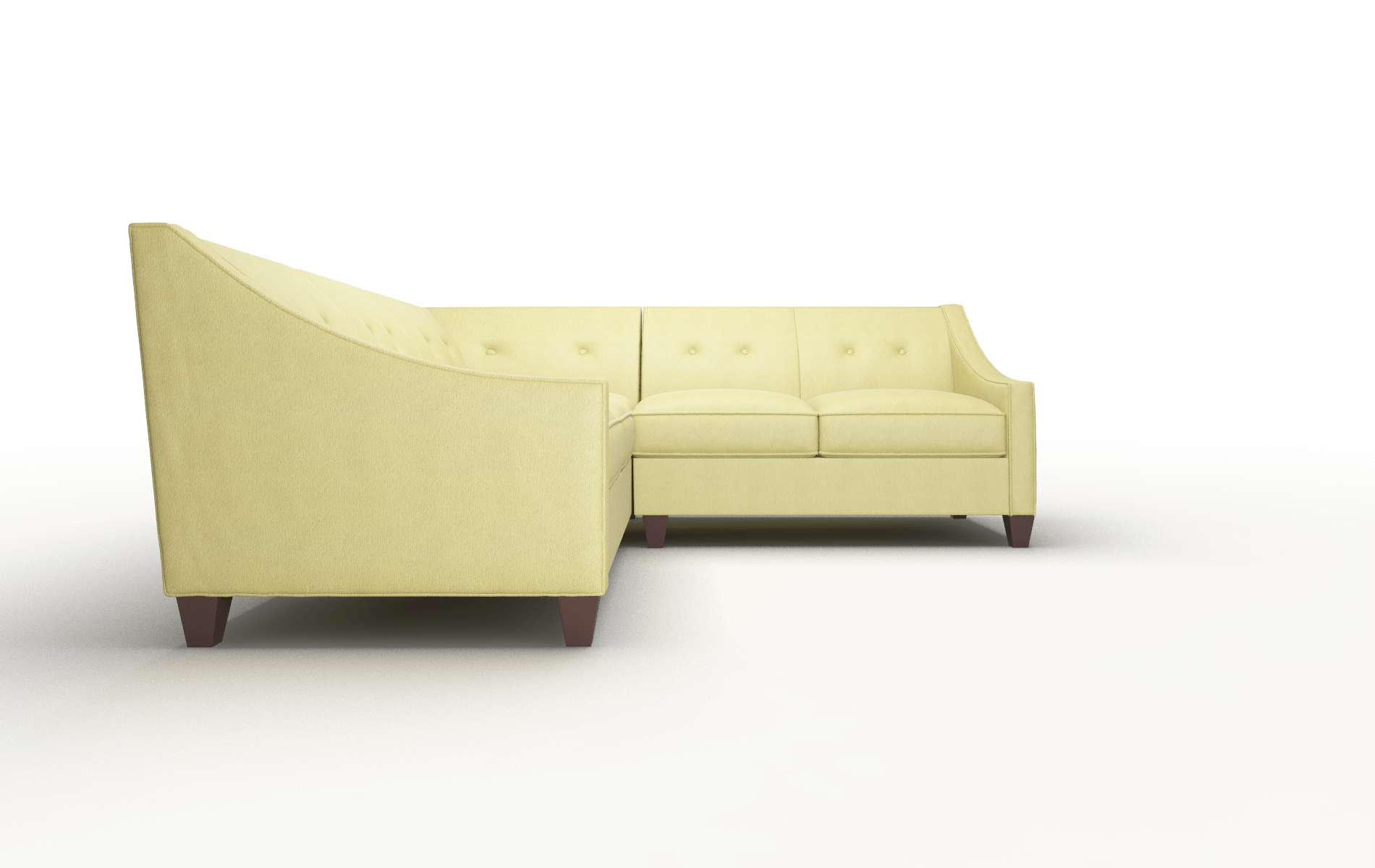 Berlin Bella Apple Sectional espresso legs 2
