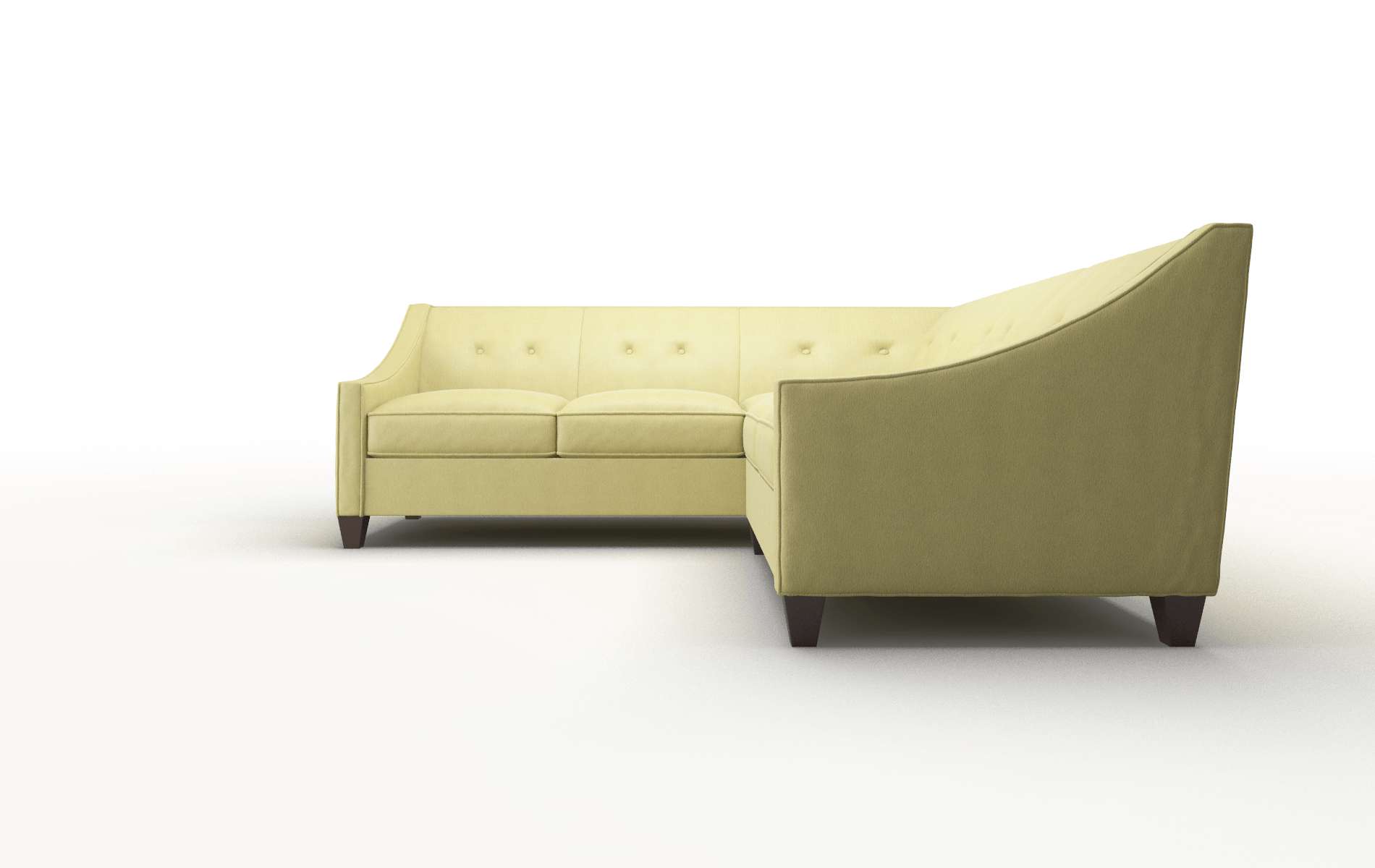 Berlin Bella Apple Sectional espresso legs 5