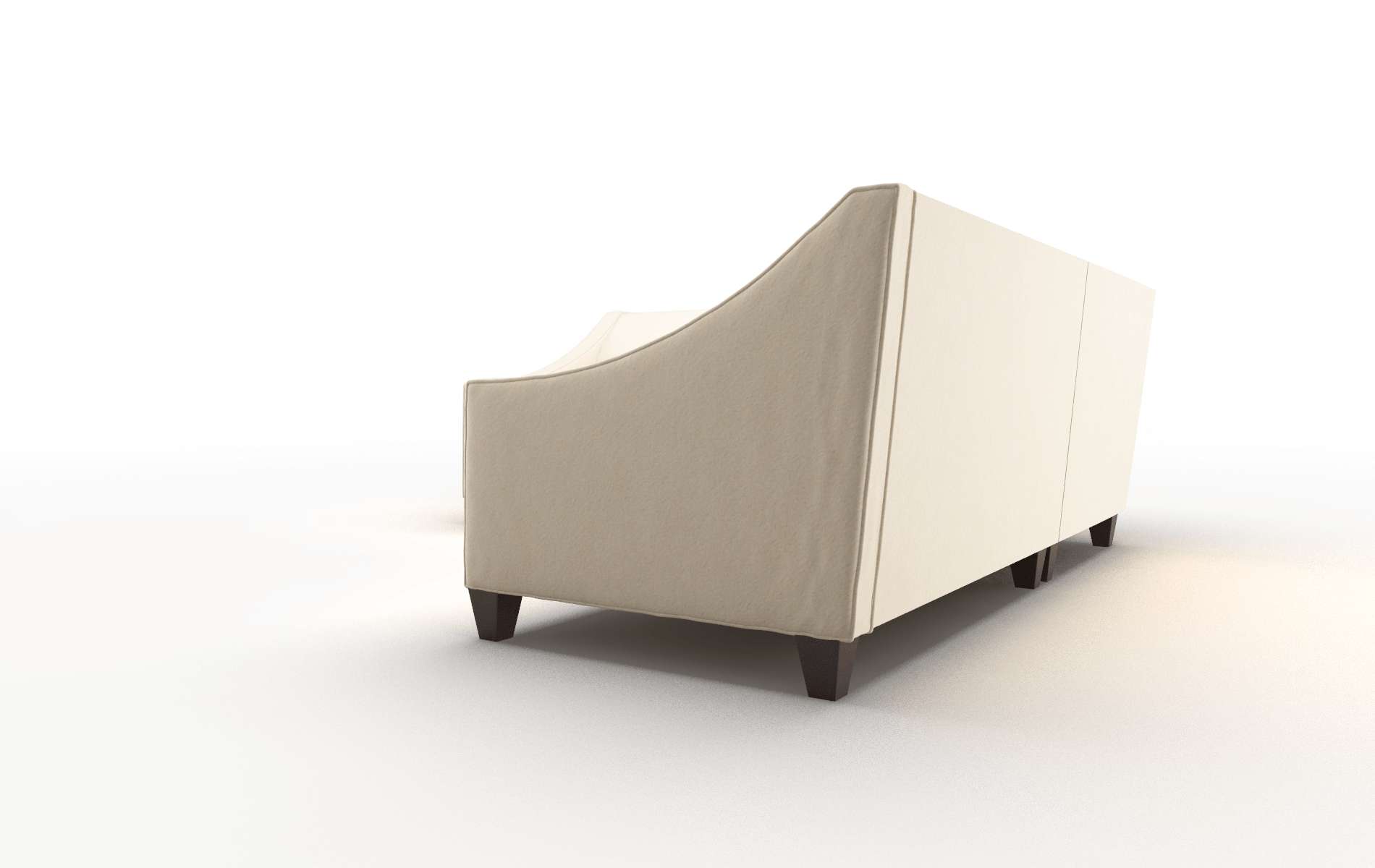 Berlin Bella Buckwheat Sectional espresso legs 4