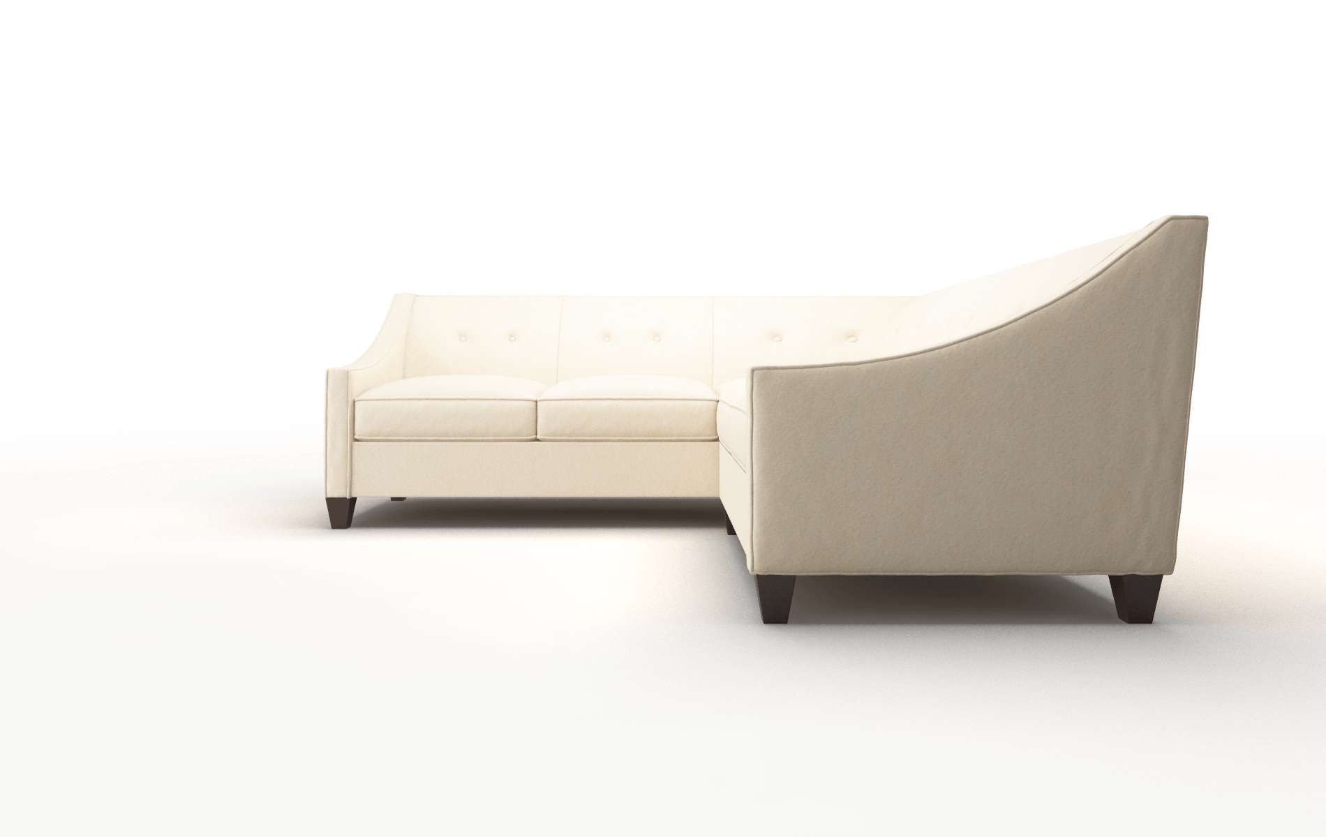 Berlin Bella Buckwheat Sectional espresso legs 5