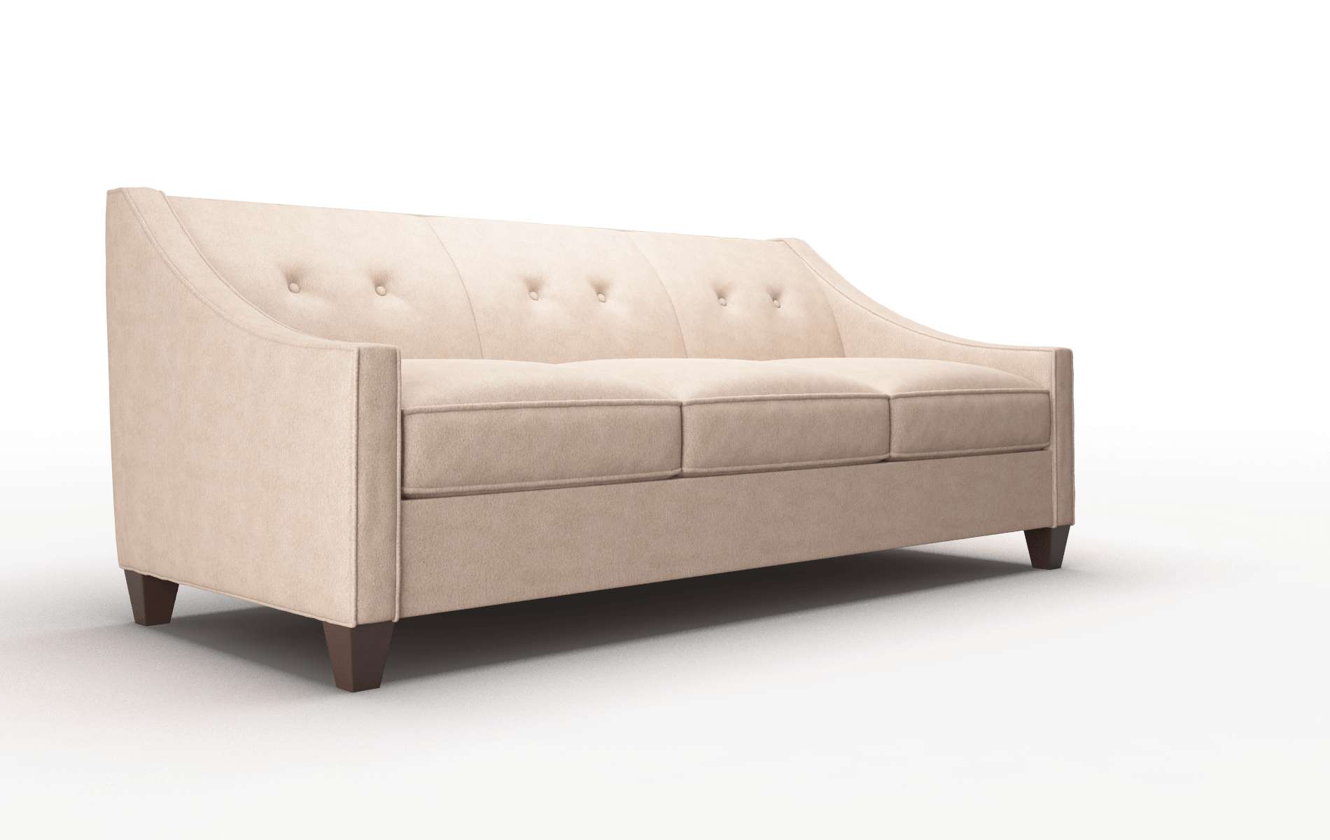 Berlin Bella Cocoa Sofa espresso legs 2