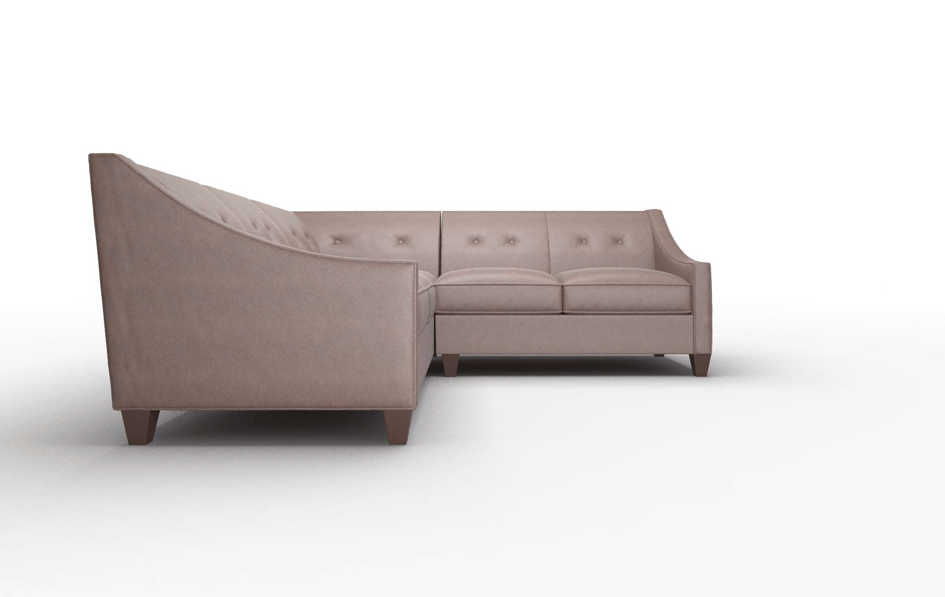 Berlin Bella Espresso Sectional espresso legs 2