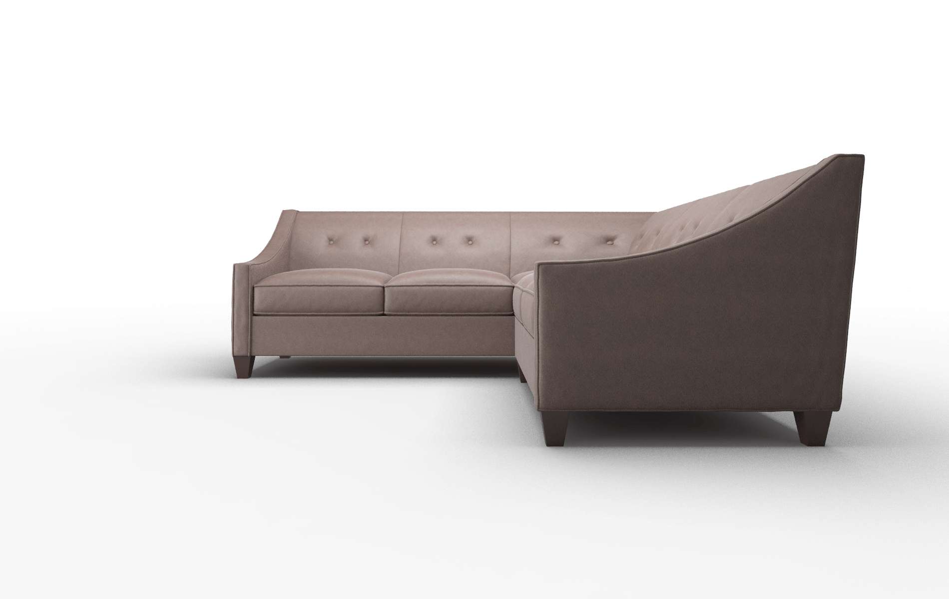 Berlin Bella Espresso Sectional espresso legs 5