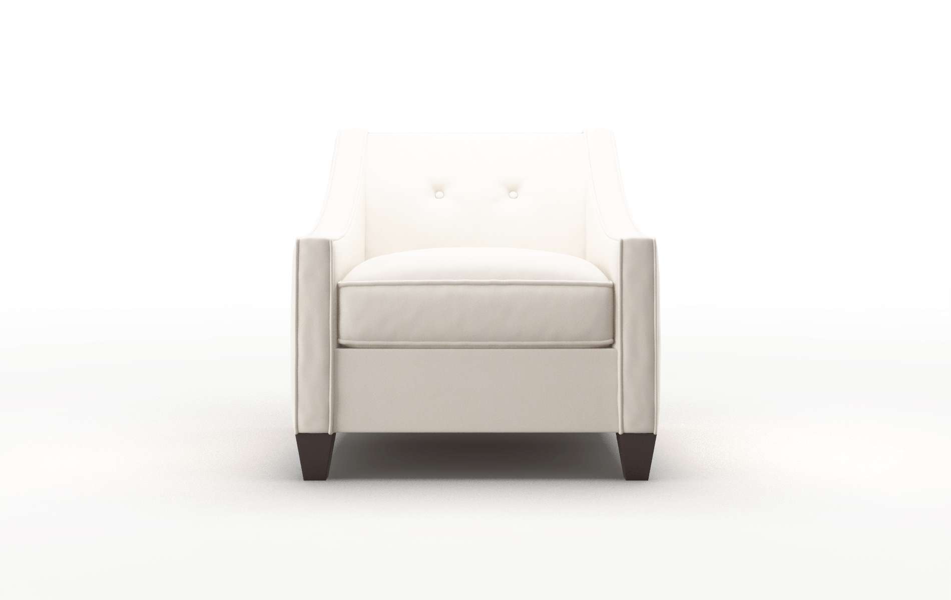 Berlin Blanche milky Chair Espresso Legs  1