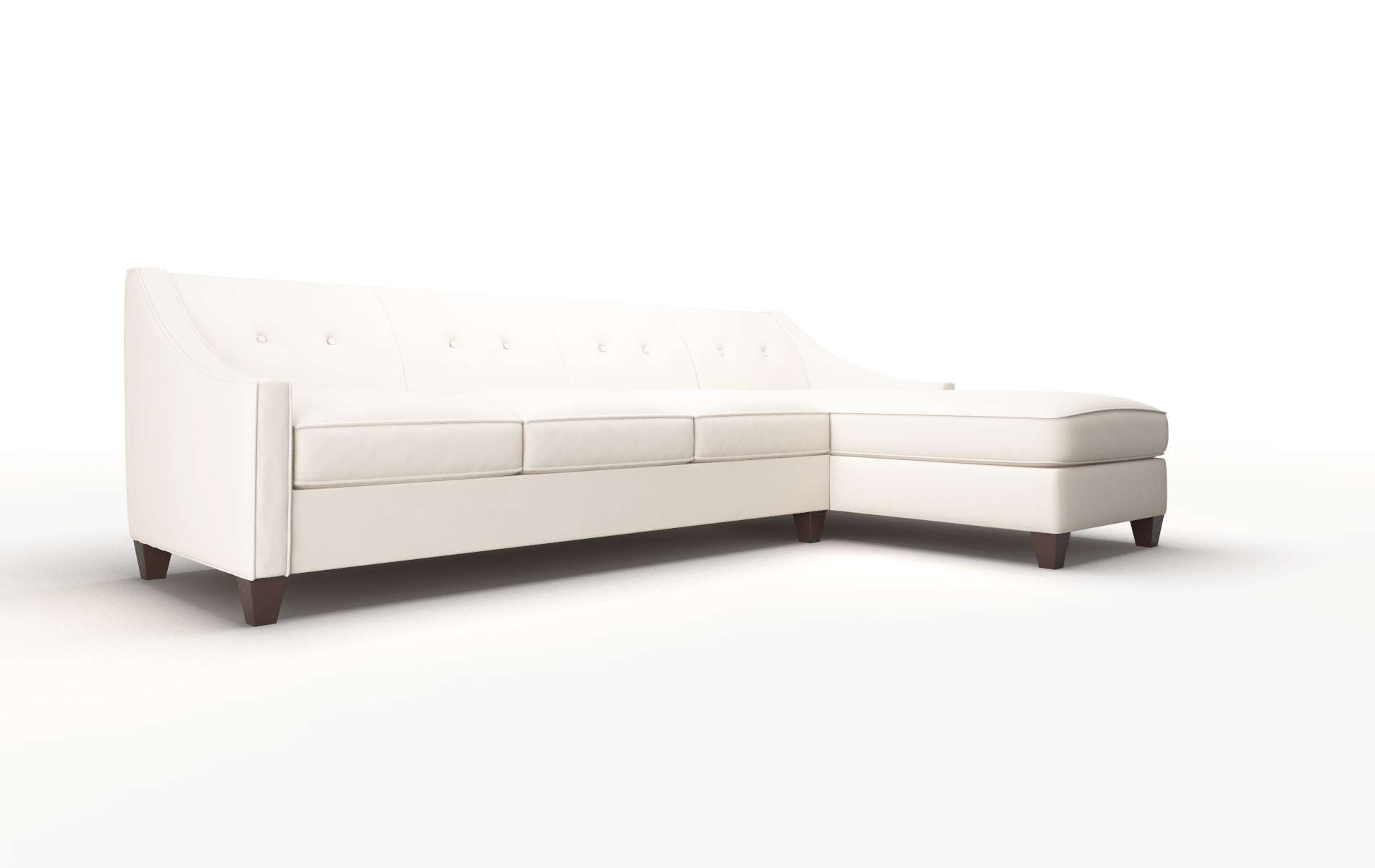 Berlin Blanche Milky Panel espresso legs 2