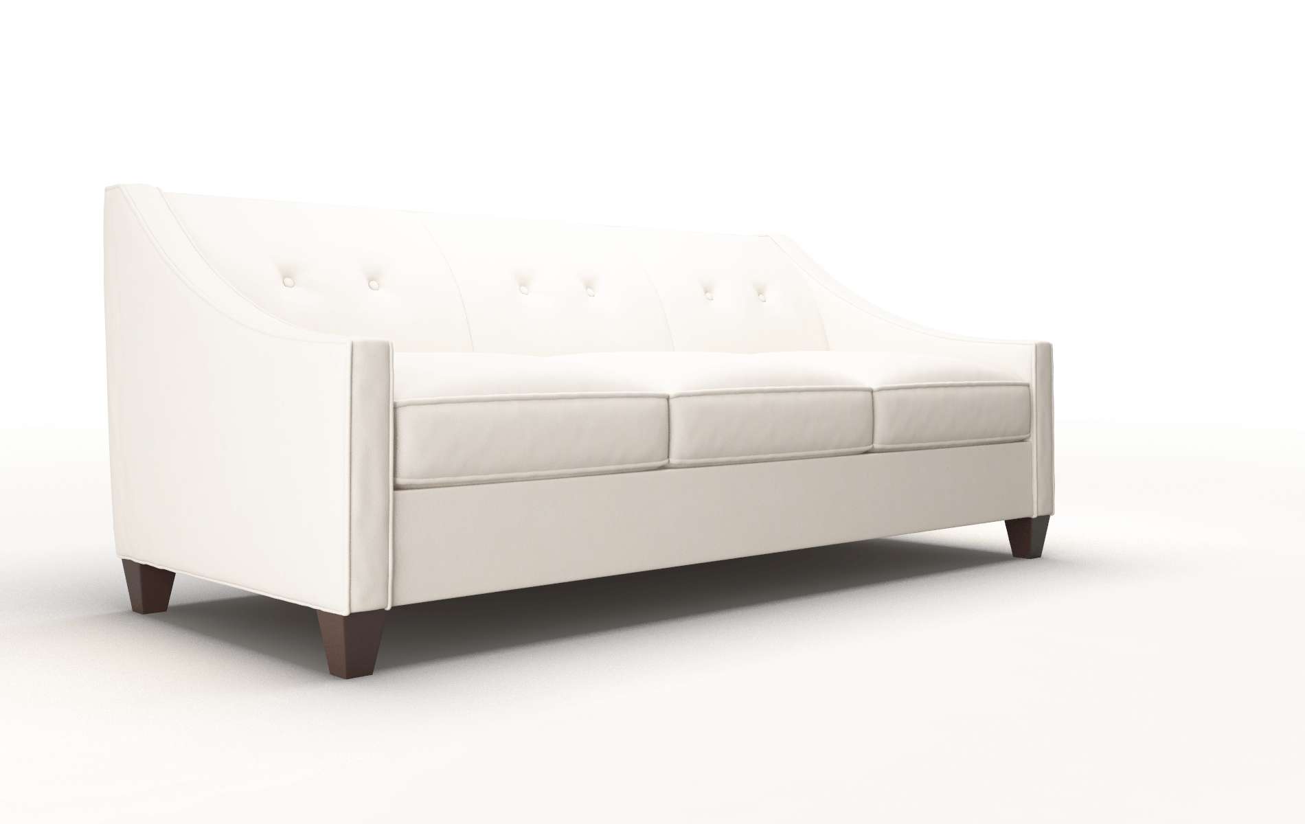 Berlin Blanche Milky Sofa espresso legs 2