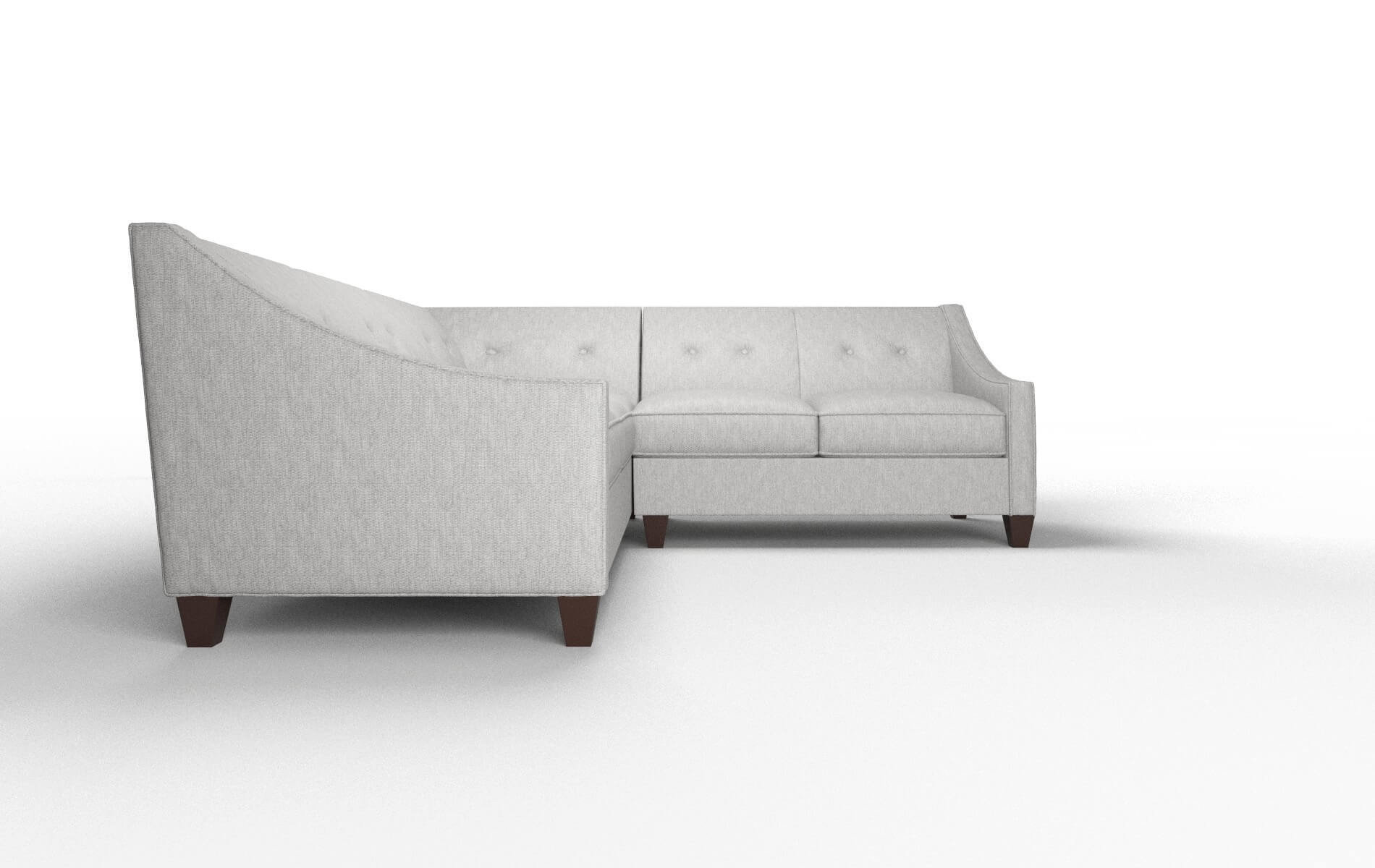 Berlin Bungalow Graphite Sectional espresso legs 2