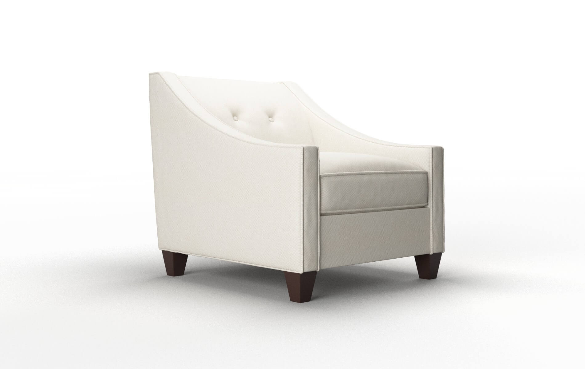 Berlin Bungalow Ivory Chair espresso legs 2