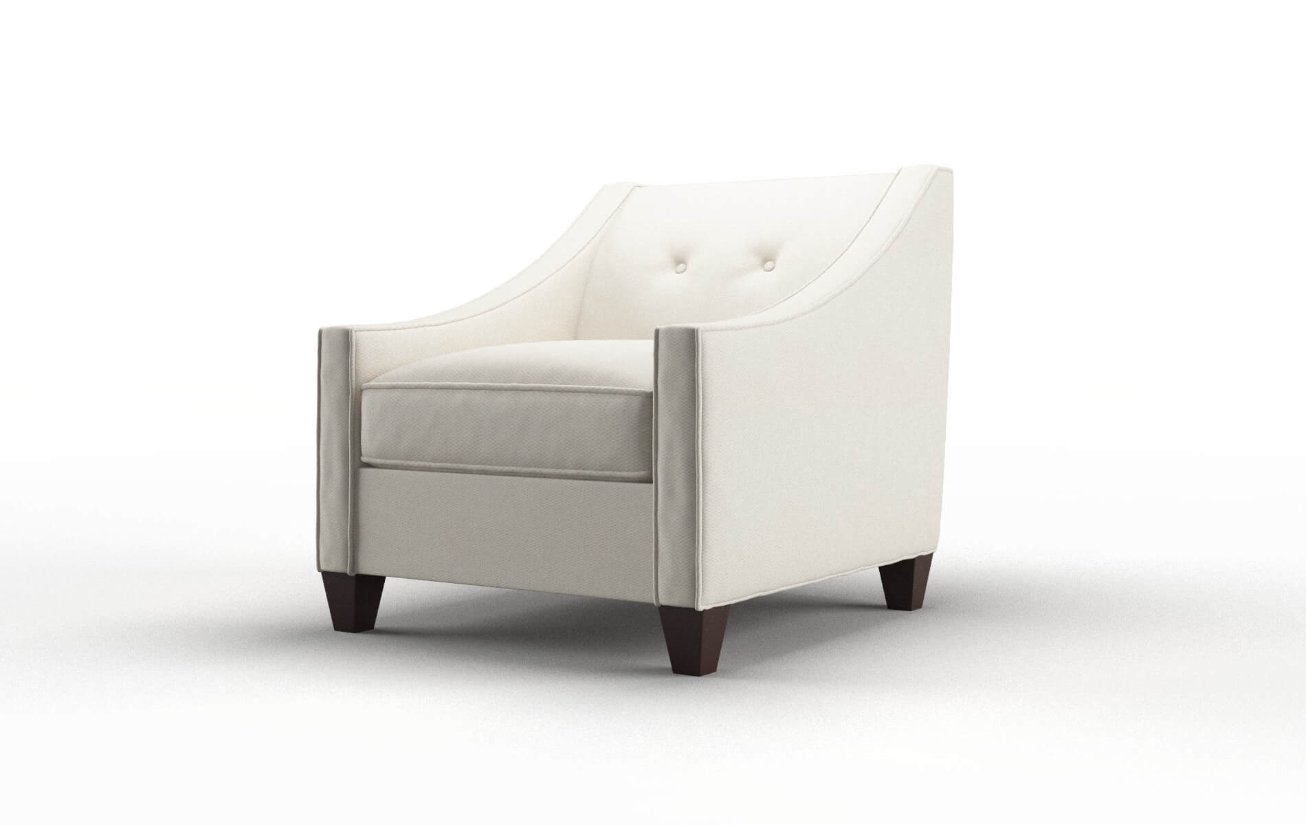Berlin Bungalow Ivory Chair espresso legs 4