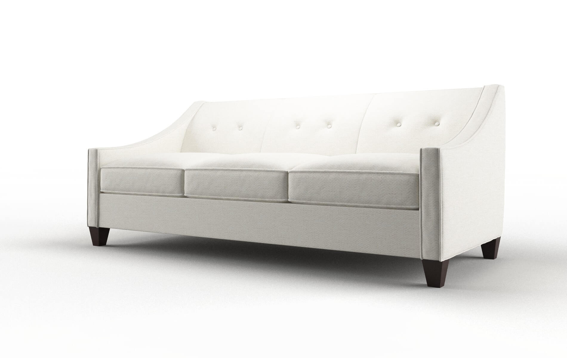 Berlin Catalina Ivory Sofa espresso legs 4