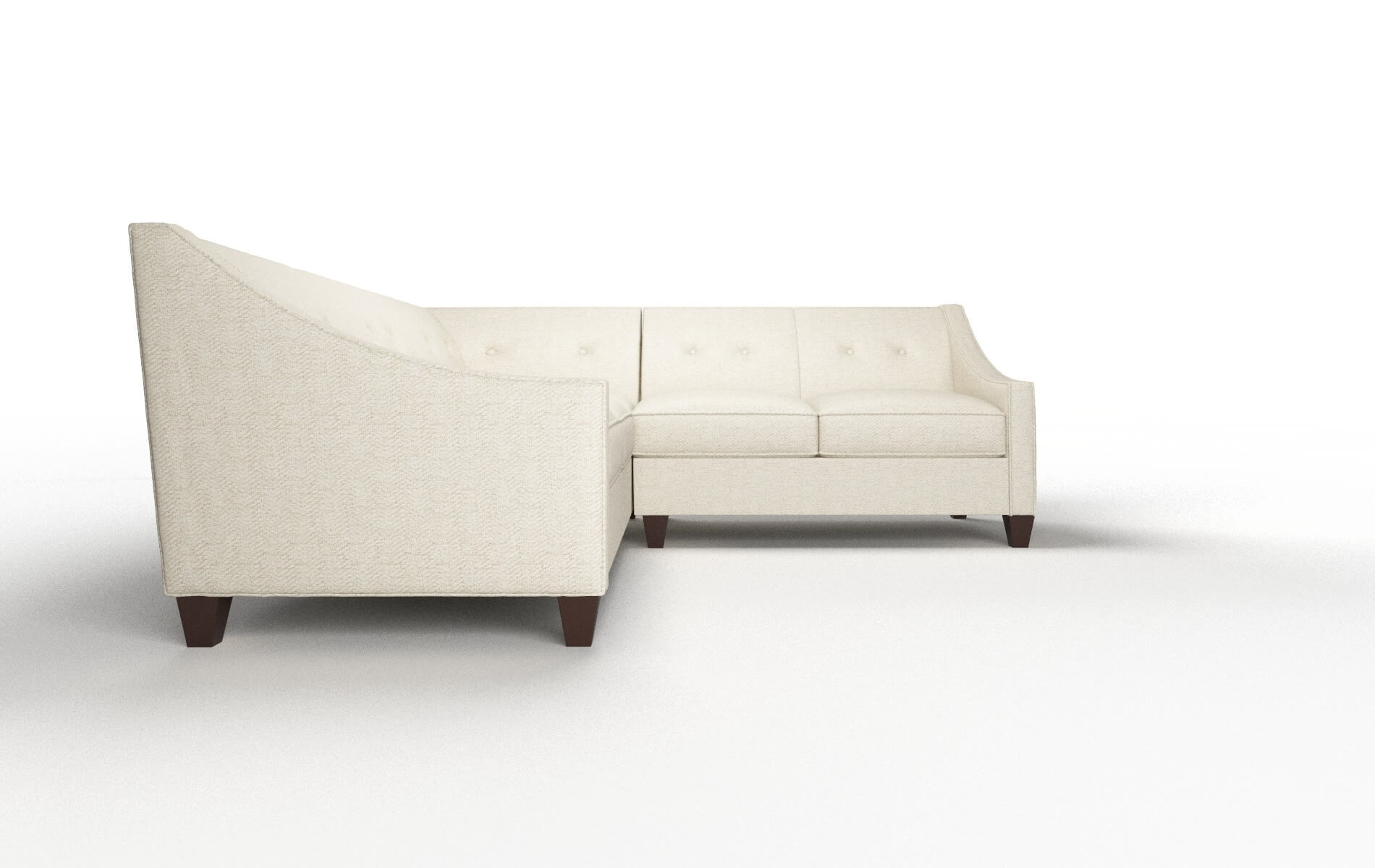 Berlin Catalina Wheat Sectional espresso legs 2