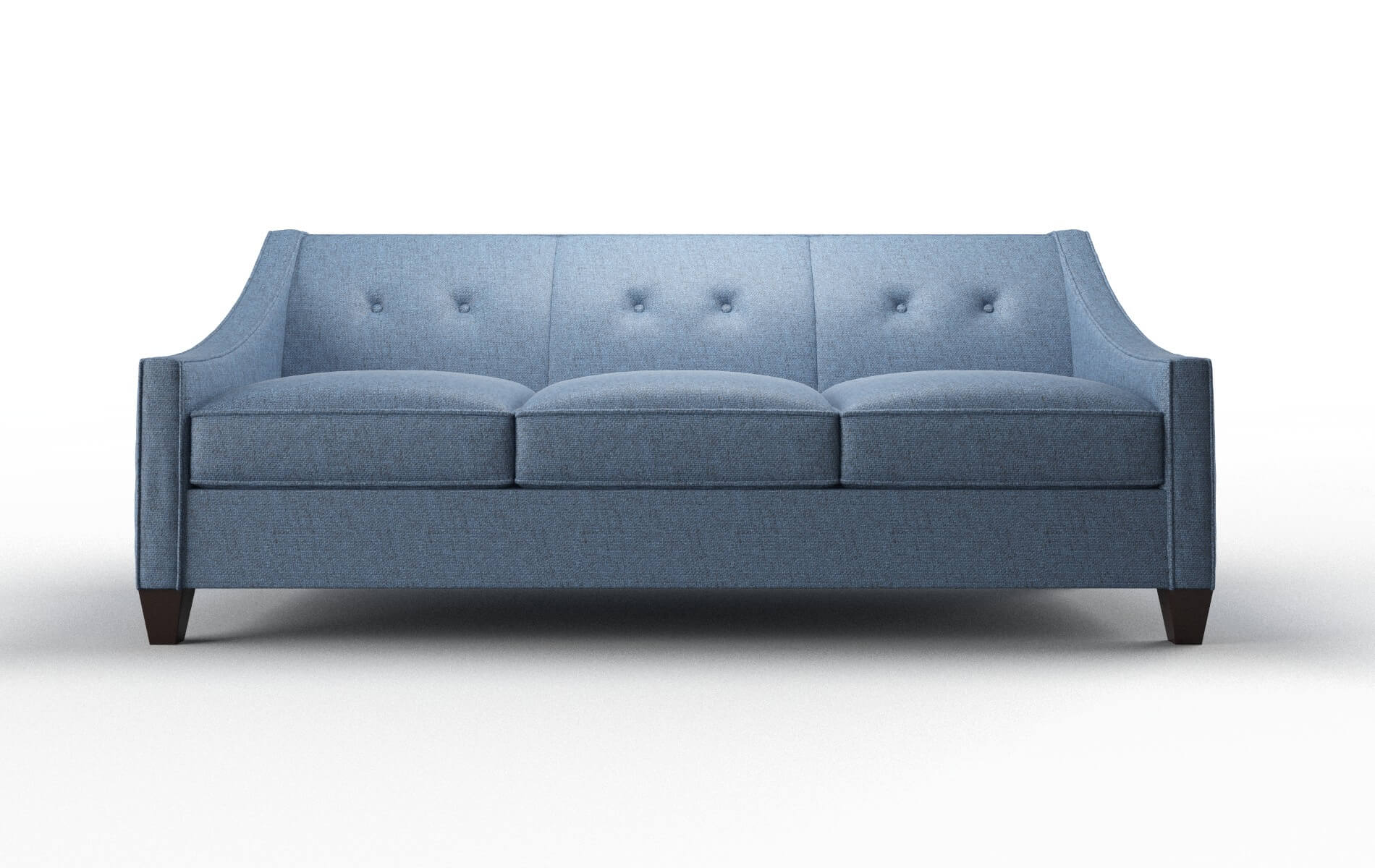 Berlin Clyde Deep_ocean Sofa espresso legs 1