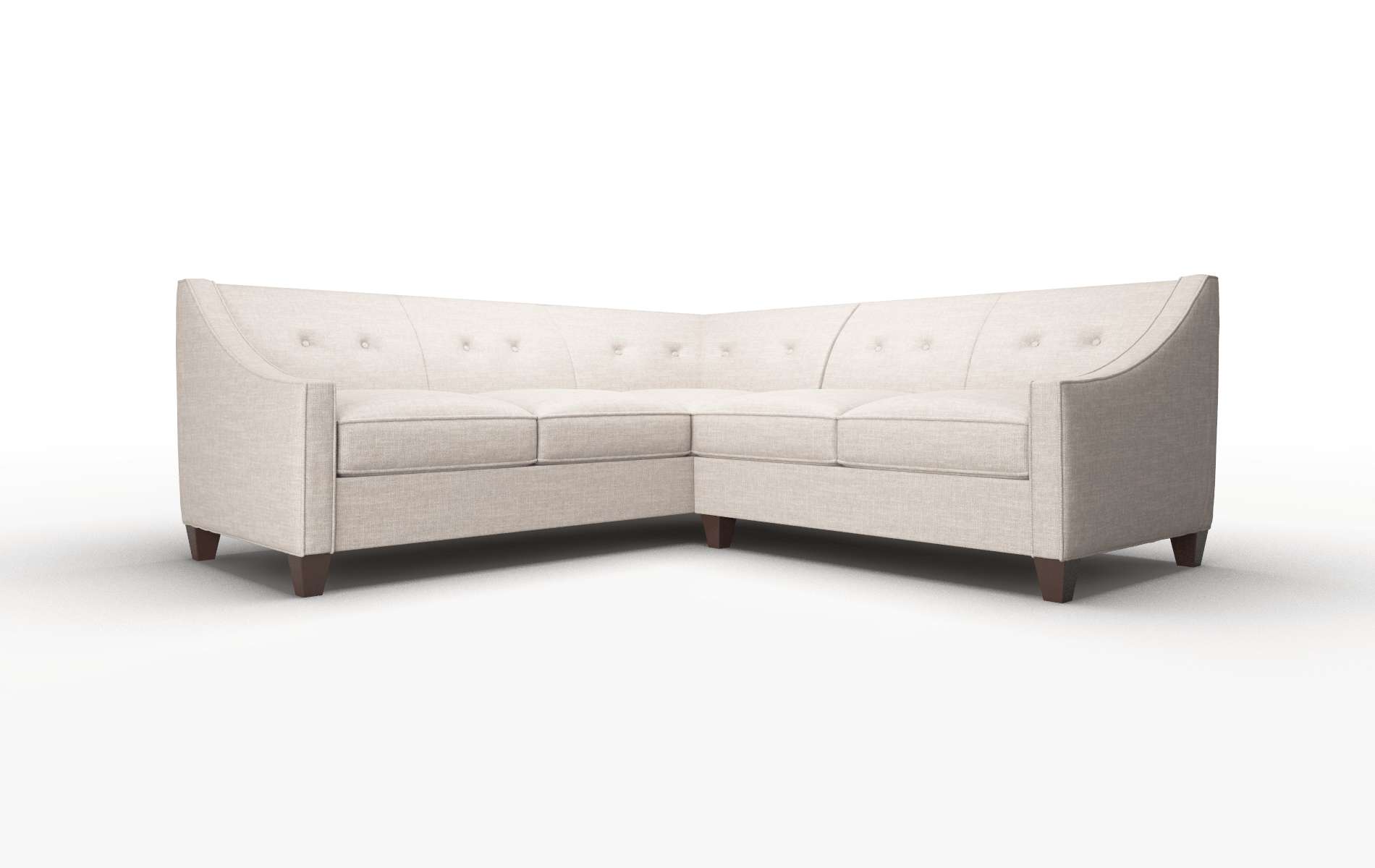 Berlin Clyde Dolphin Sectional espresso legs 1