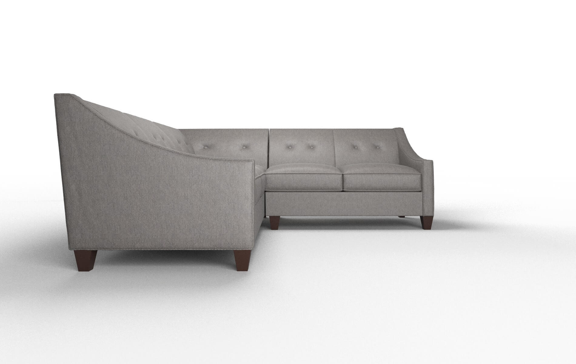 Berlin Cosmo Charcoal Sectional espresso legs 2