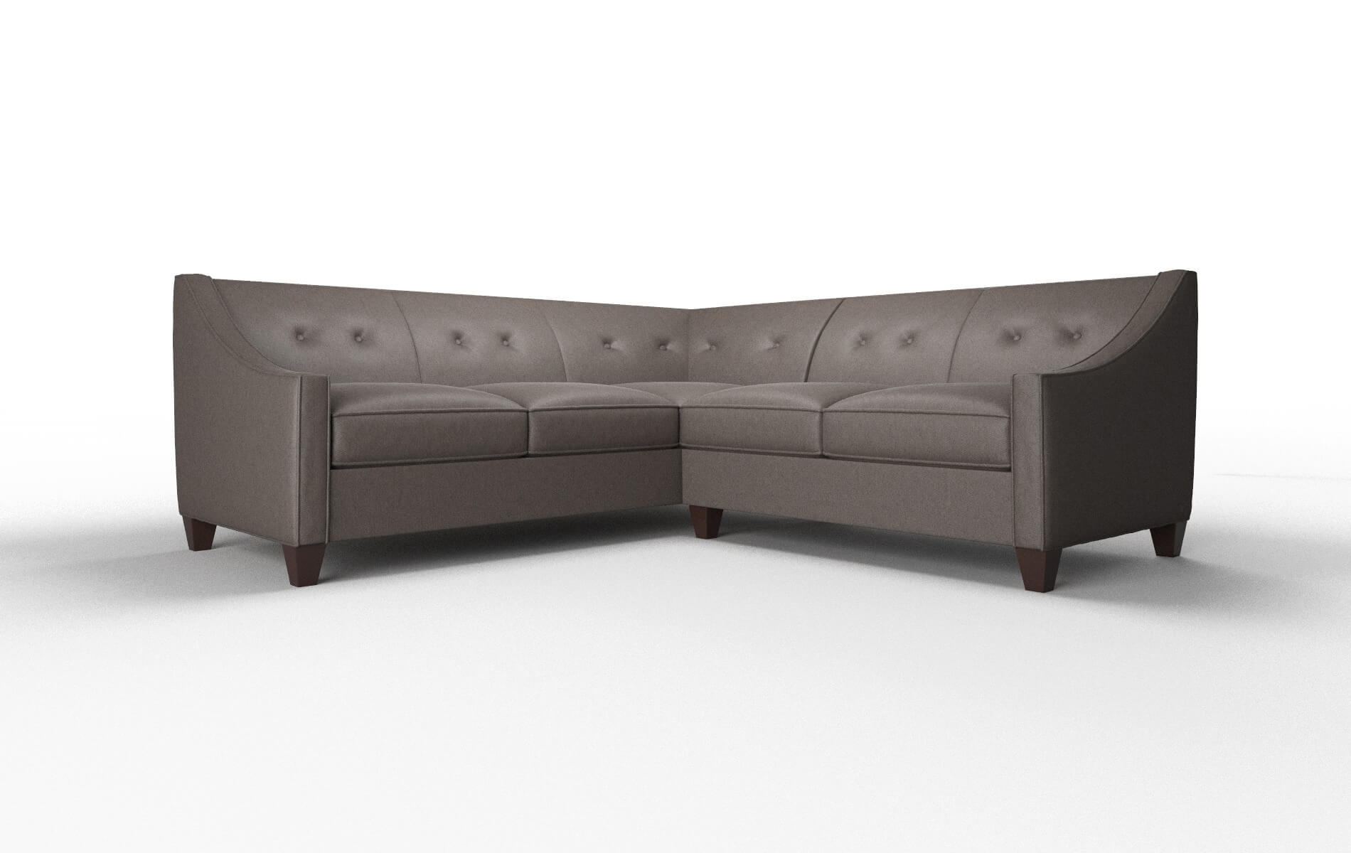 Berlin Cosmo chocolate Sectional Espresso Legs  1