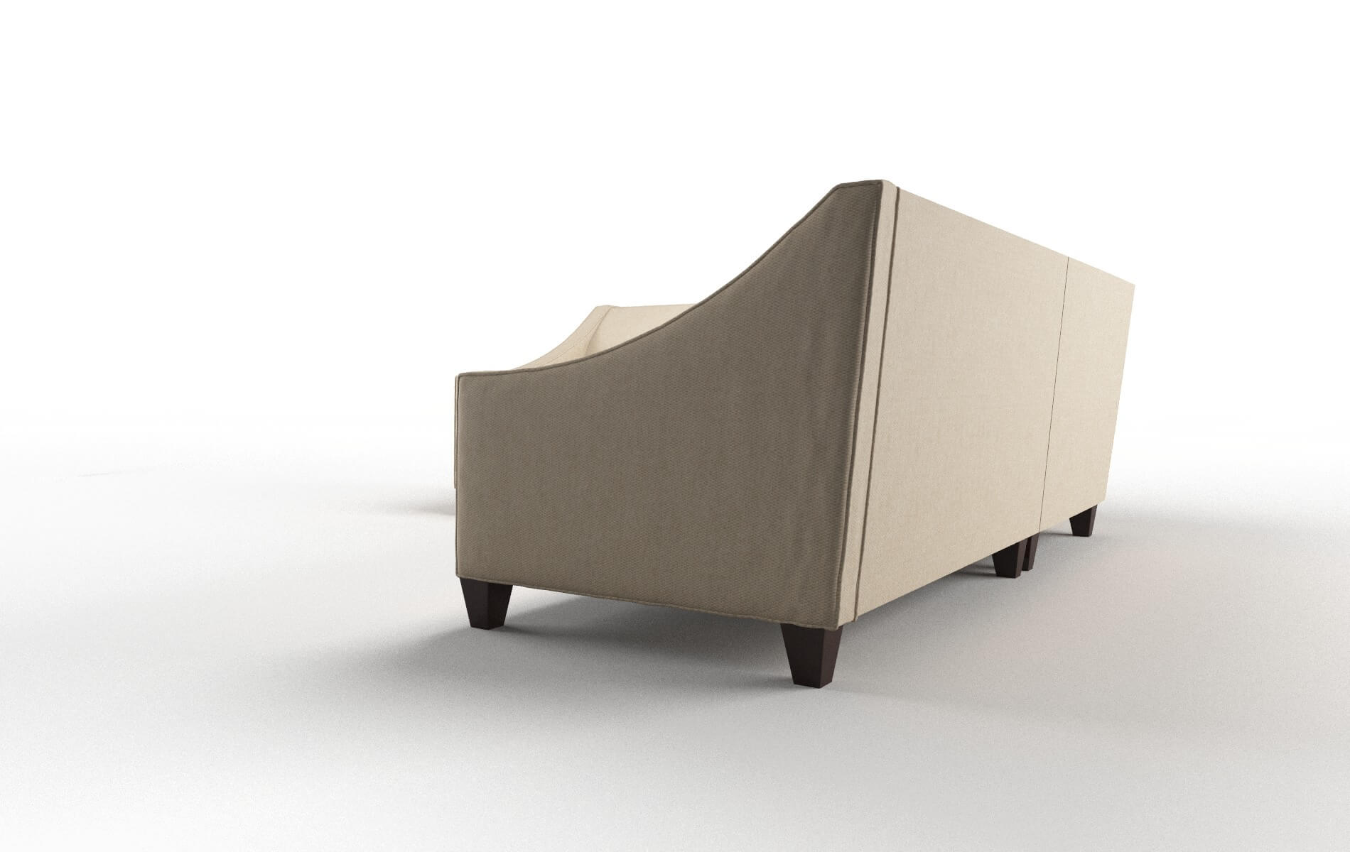 Berlin Cosmo Fawn Sectional espresso legs 4