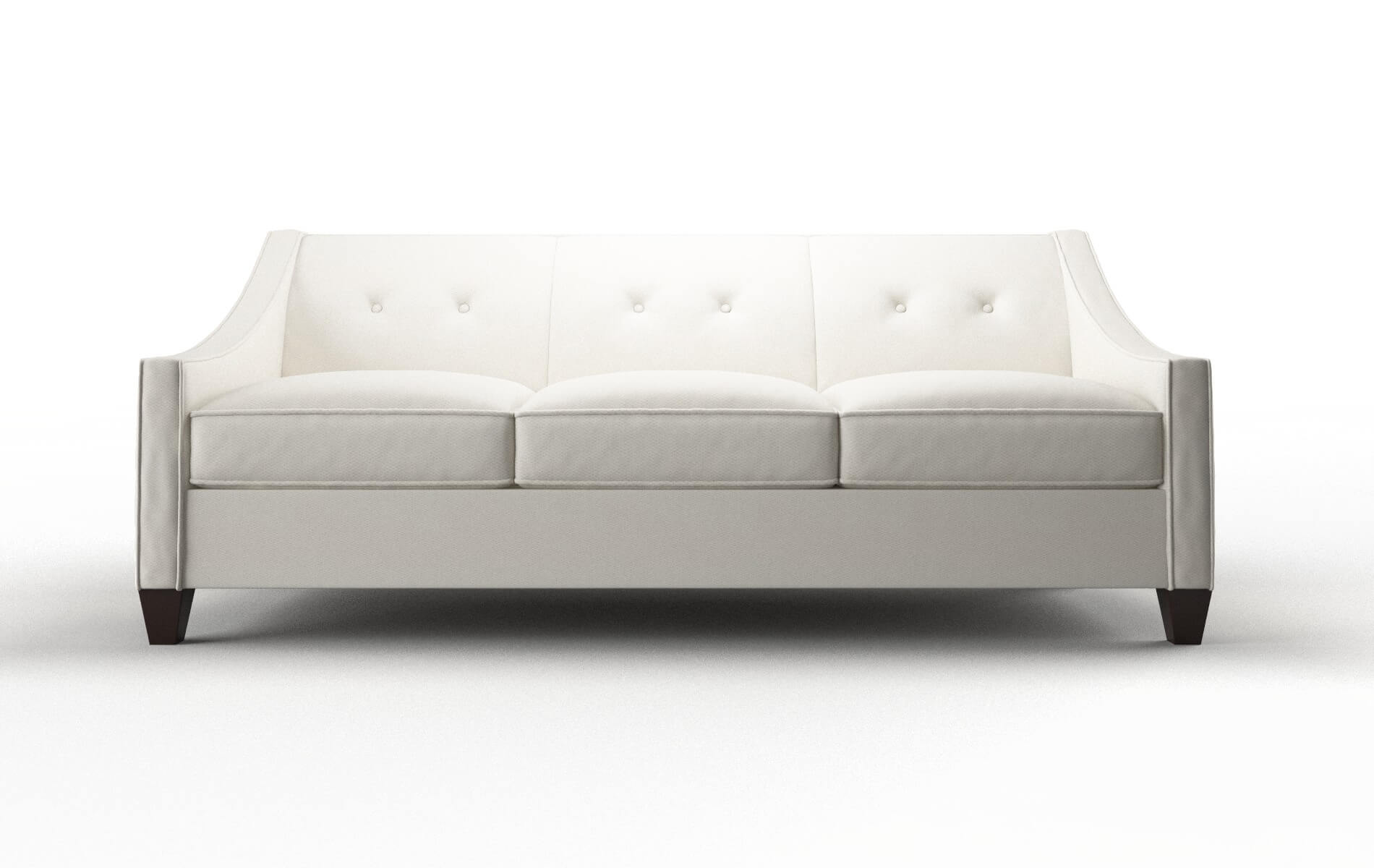 Berlin Cosmo Ivory Sofa espresso legs 1