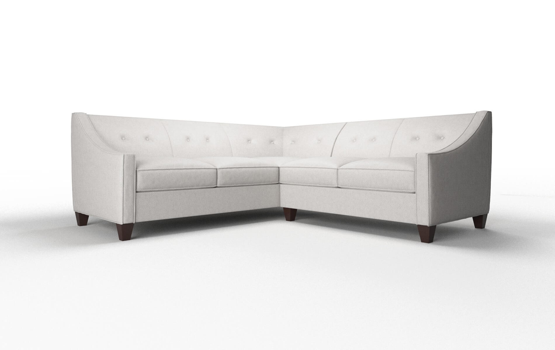 Berlin Cosmo Silver Sectional espresso legs 1