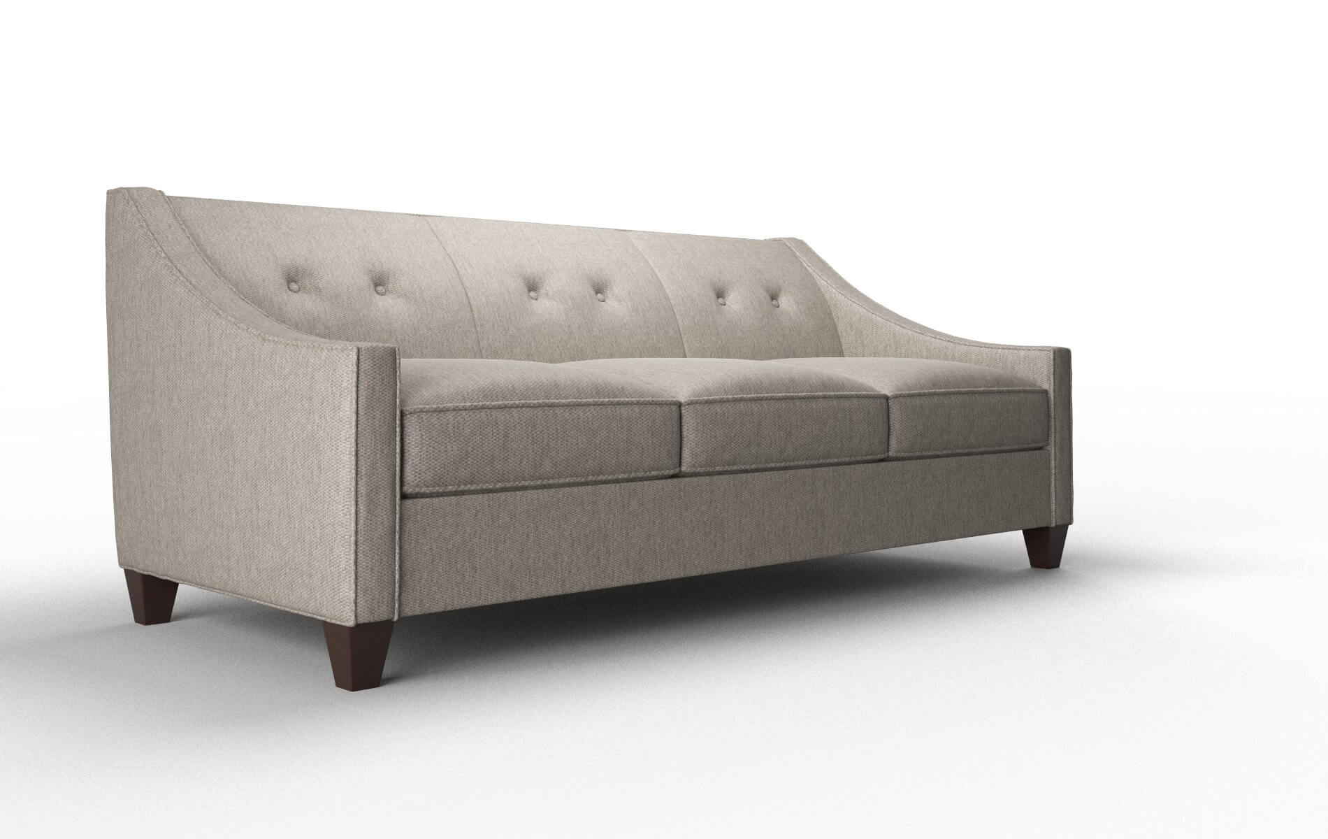 Berlin Cosmo Taupe Sofa espresso legs 2