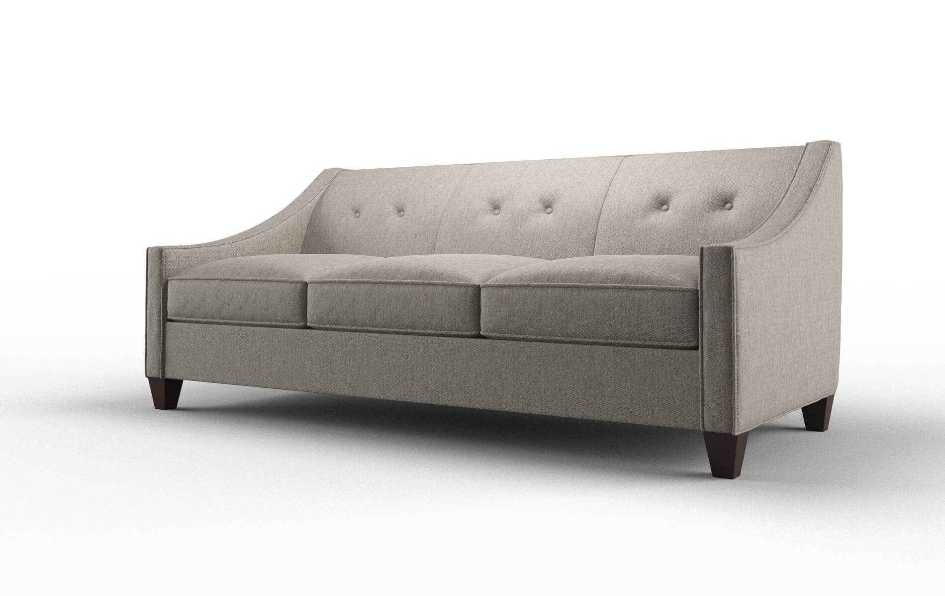 Berlin Cosmo Taupe Sofa espresso legs 4