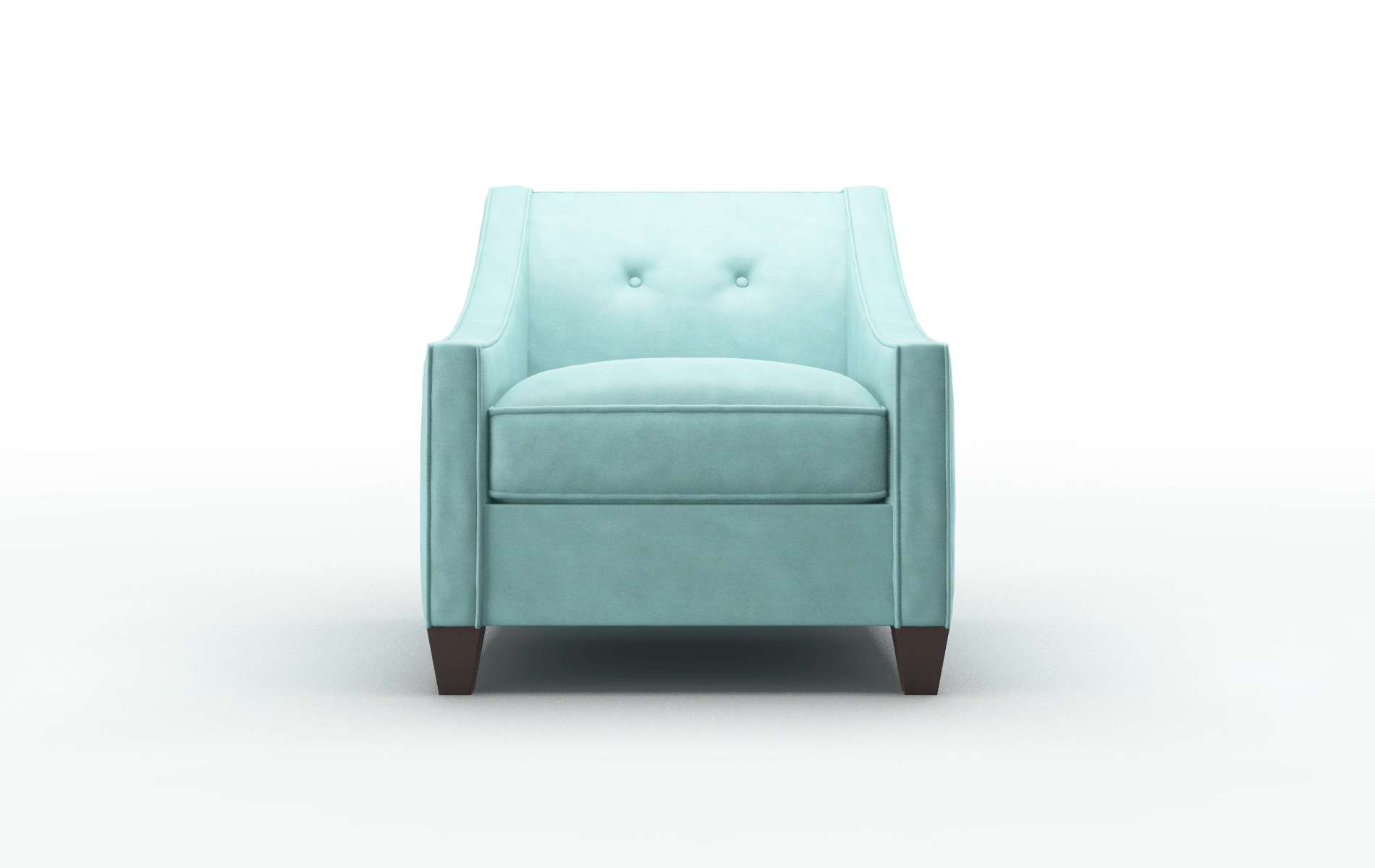 Berlin Curious Turquoise Chair espresso legs 1